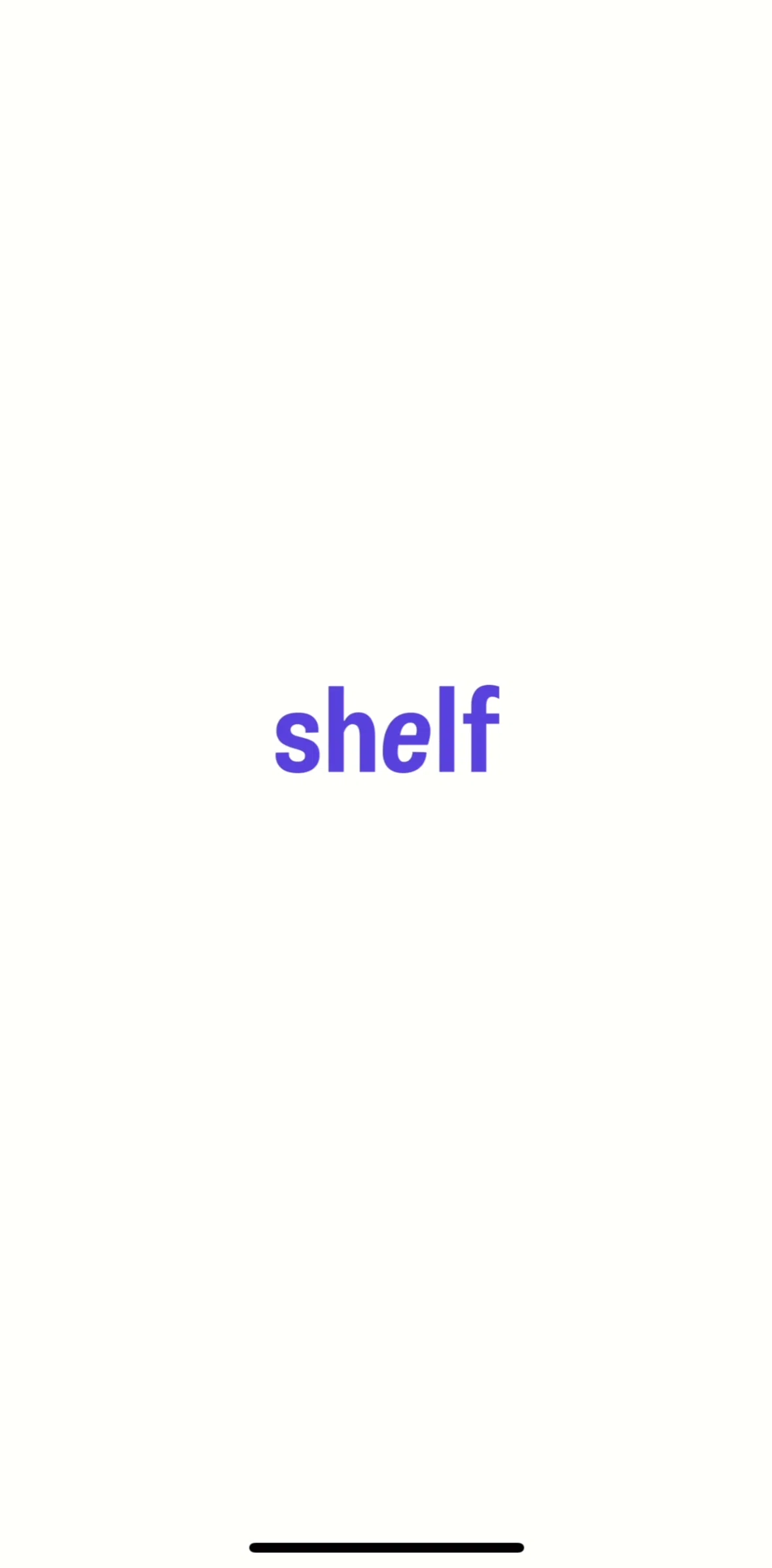 Shelf Screen screen in the Onboarding flow