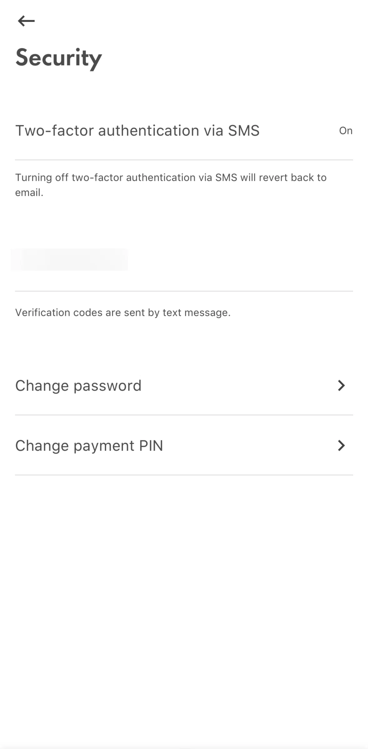 Shell Screen screen in the Changing password flow