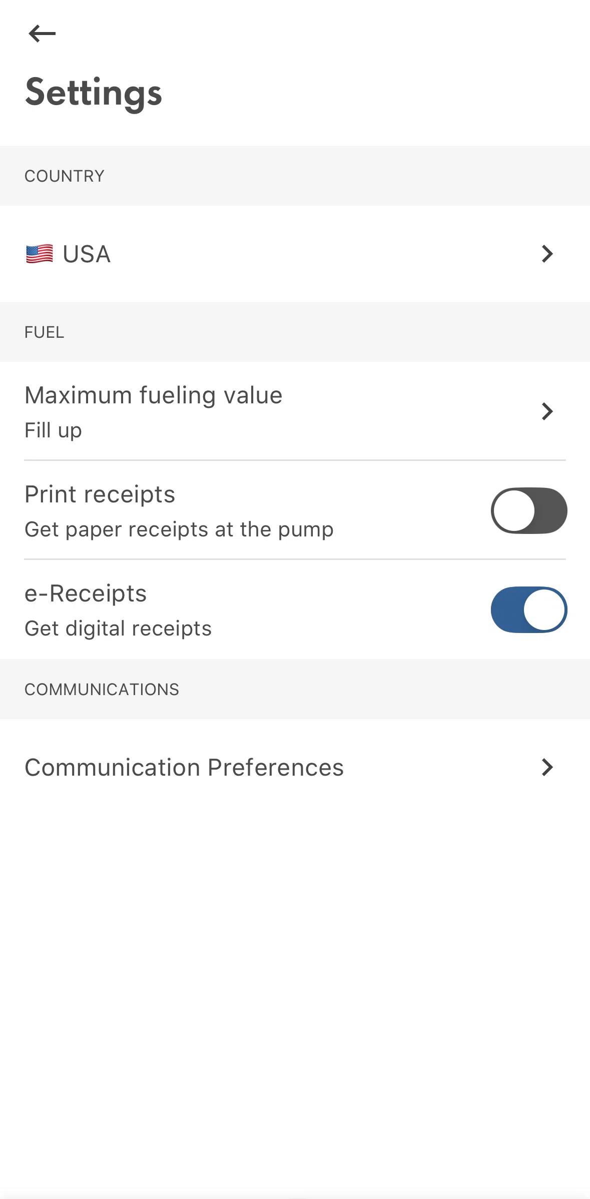 Shell Screen screen in the Turning on email notifications flow
