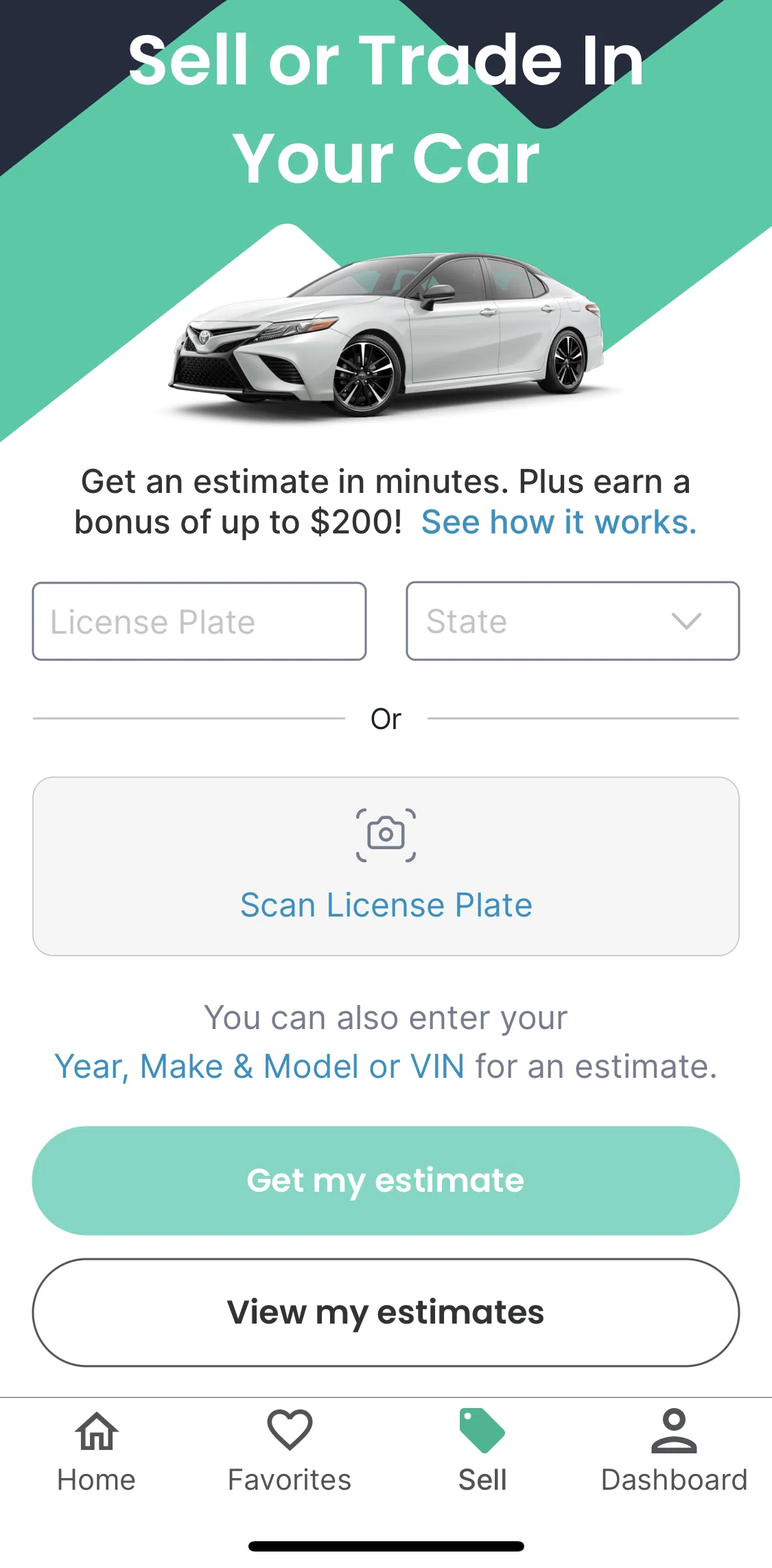 Shift Screen screen in the How it works flow