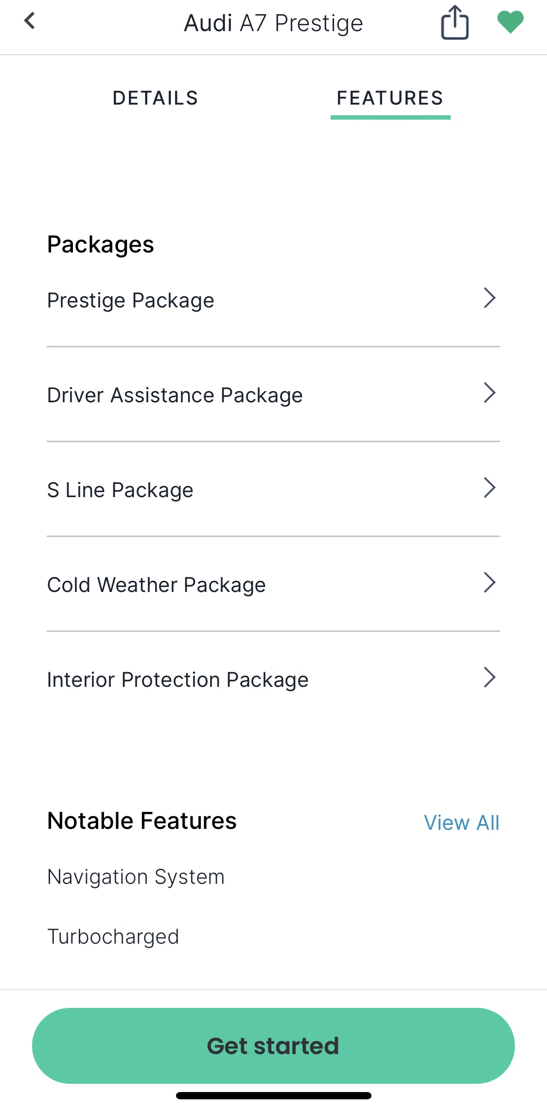 Shift Screen screen in the Interior Protection Package flow
