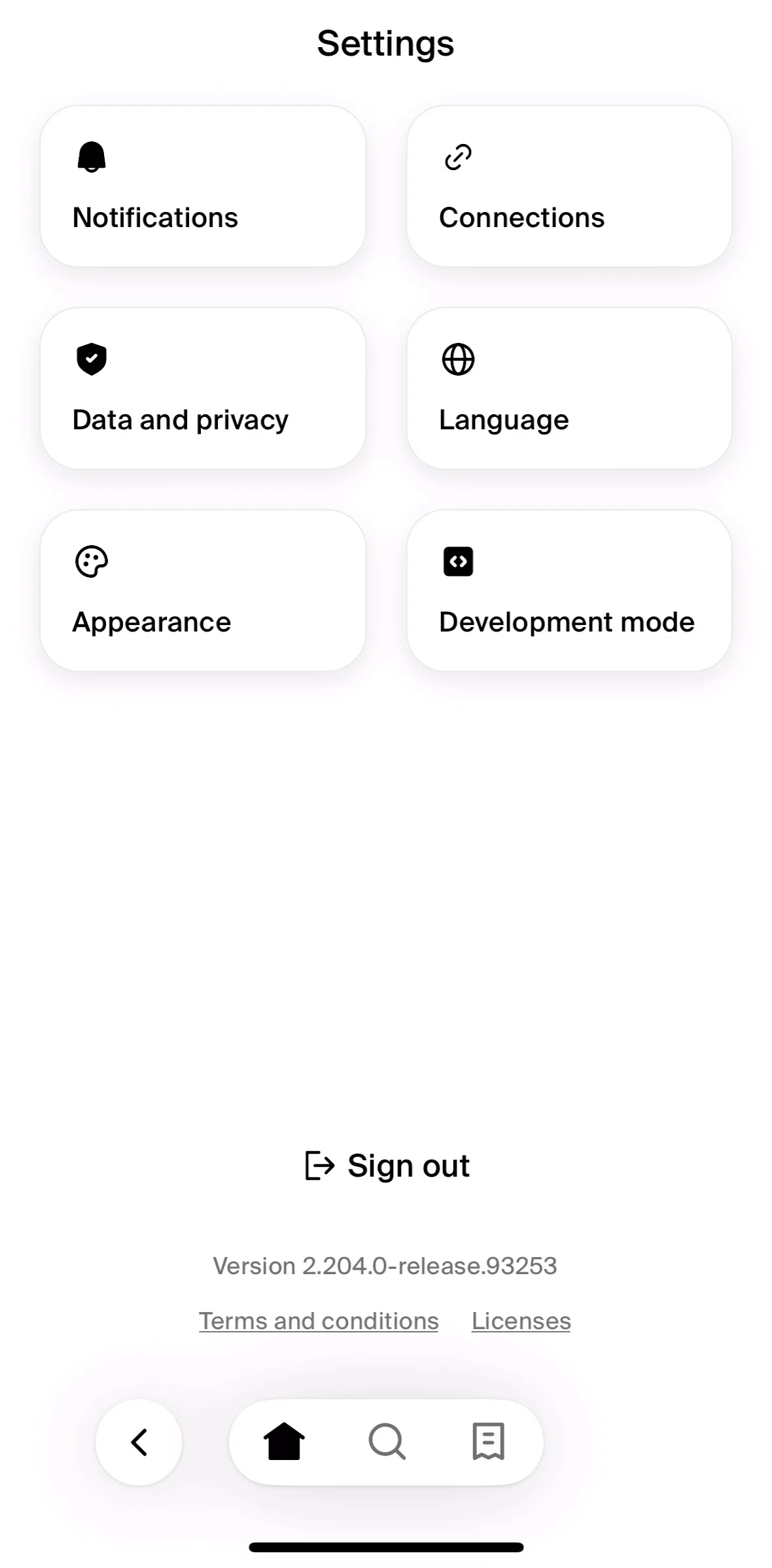 Shop Screen 1 screen in the Customizing notification settings flow