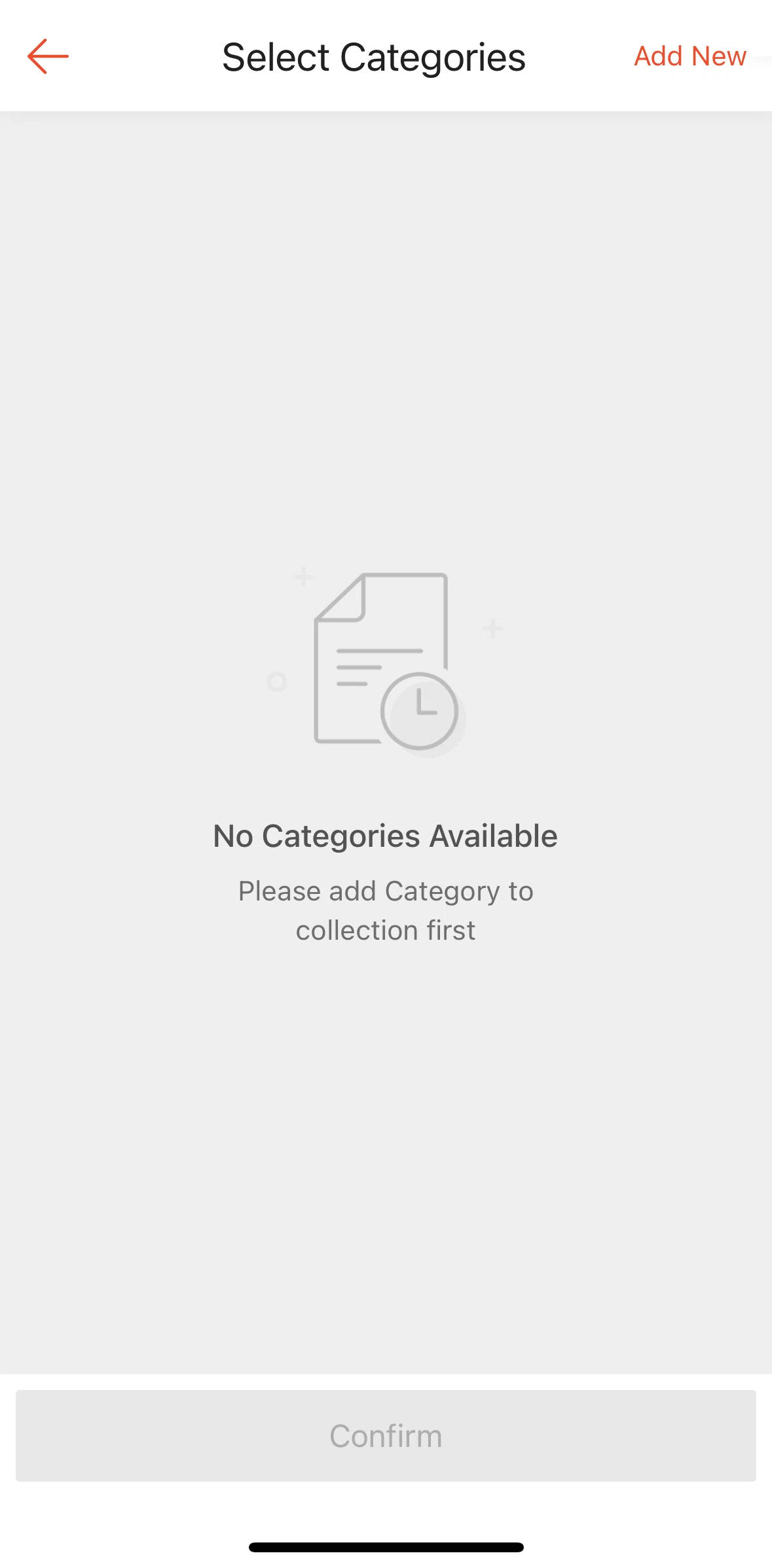 Shopee Screen screen in the Adding a new category flow