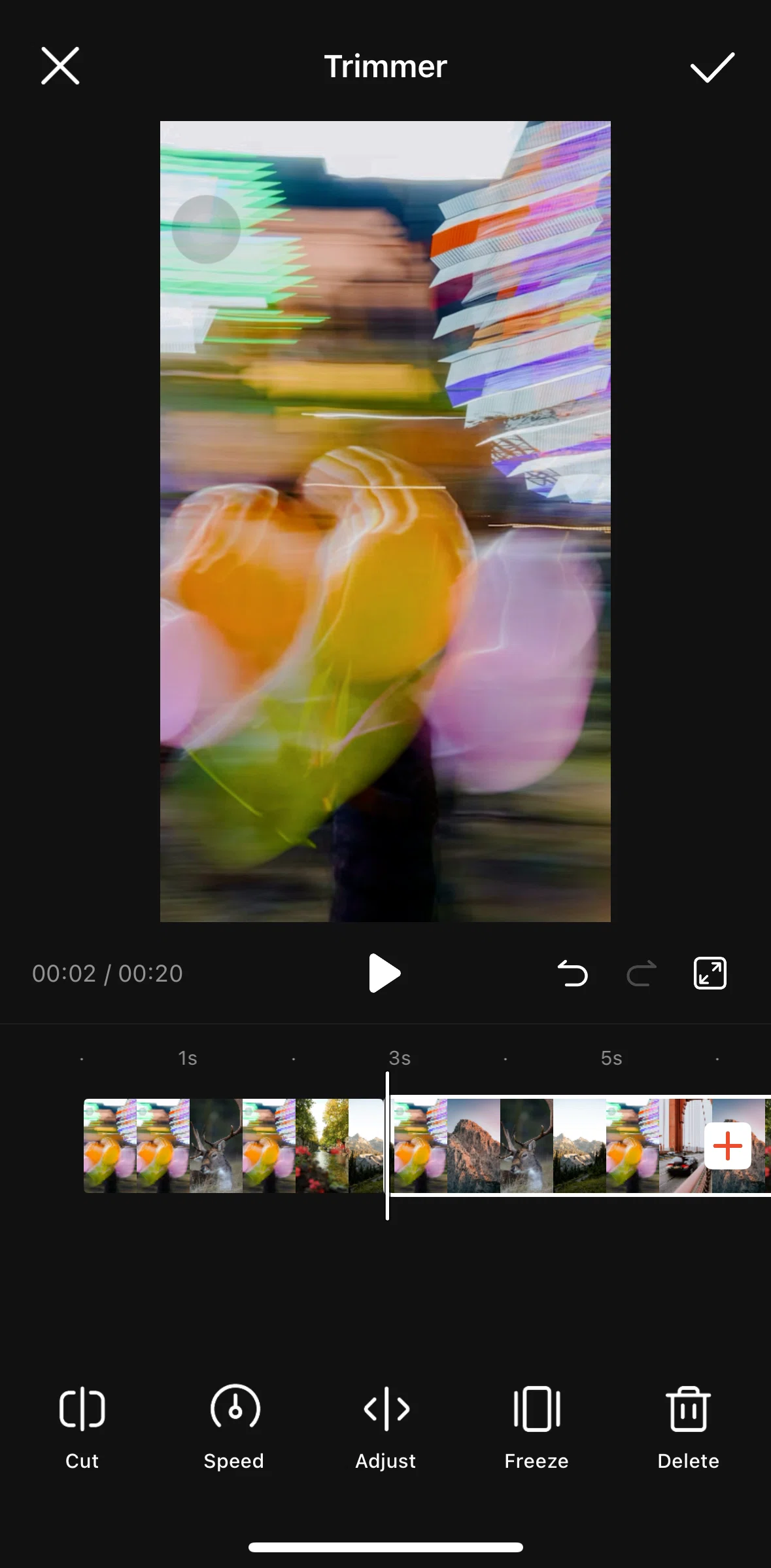 Shopee Screen screen in the Adjusting a segment flow