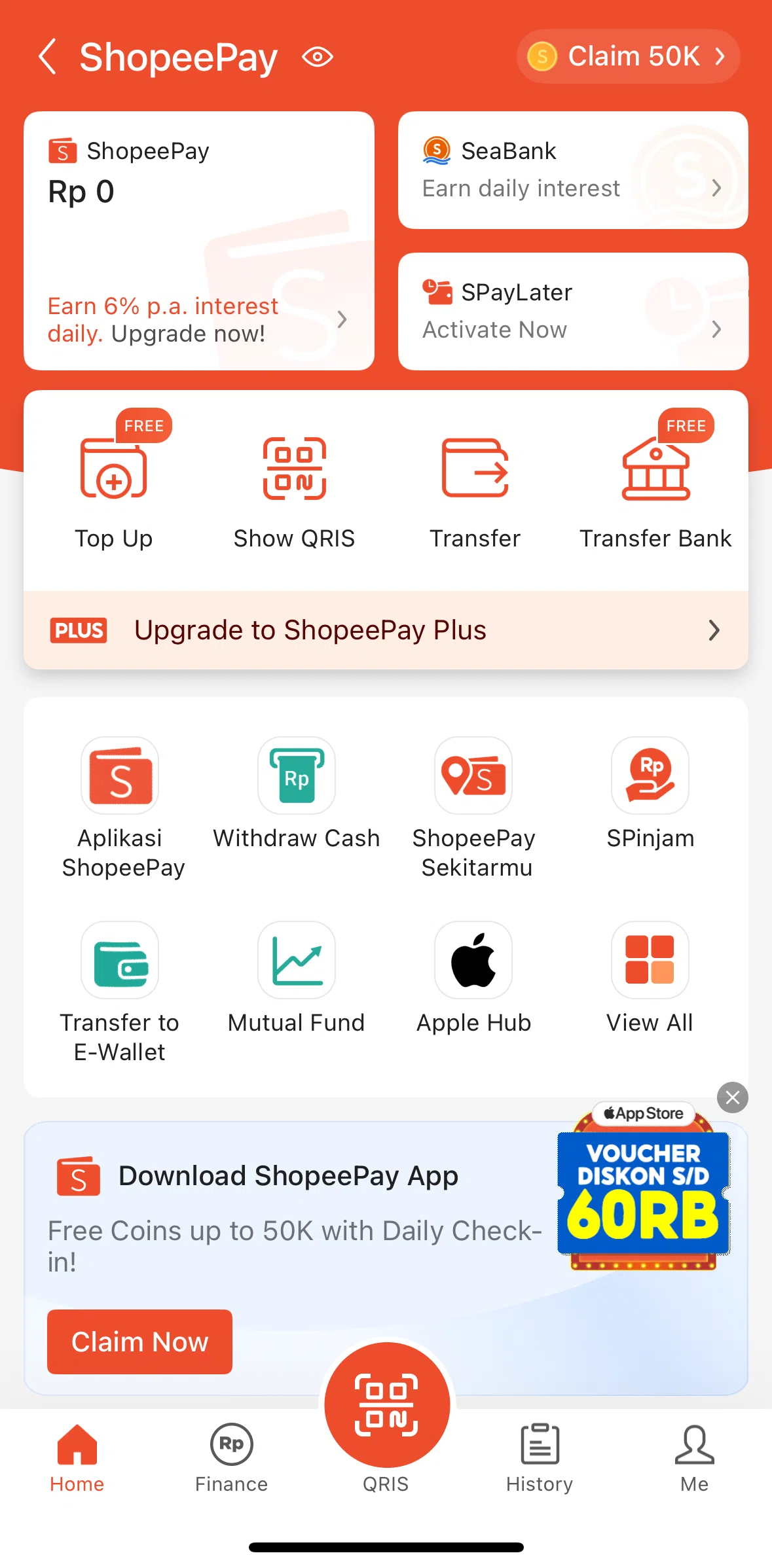 Shopee Screen screen in the Apple Hub flow