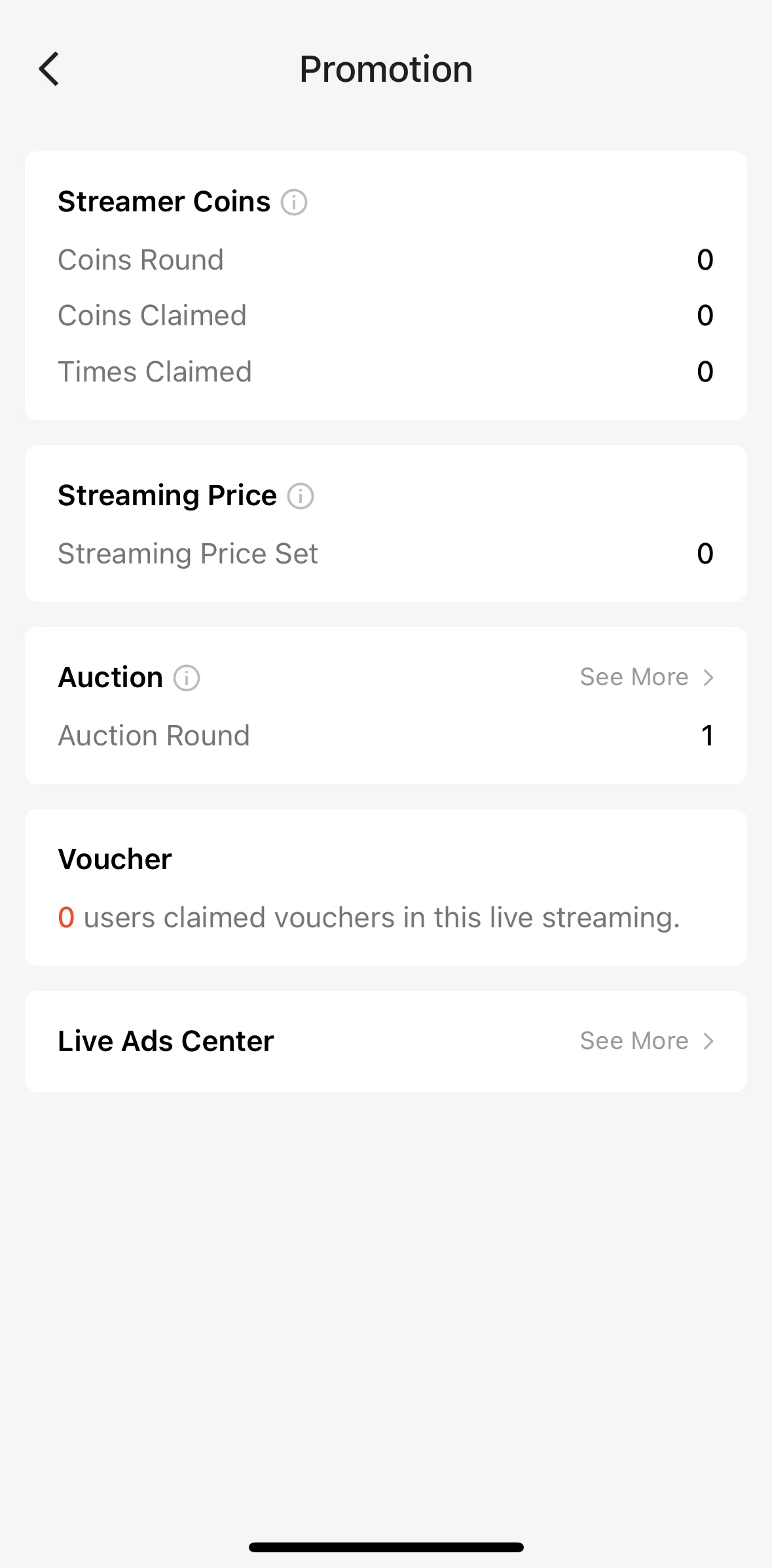 Shopee Screen screen in the Auction flow