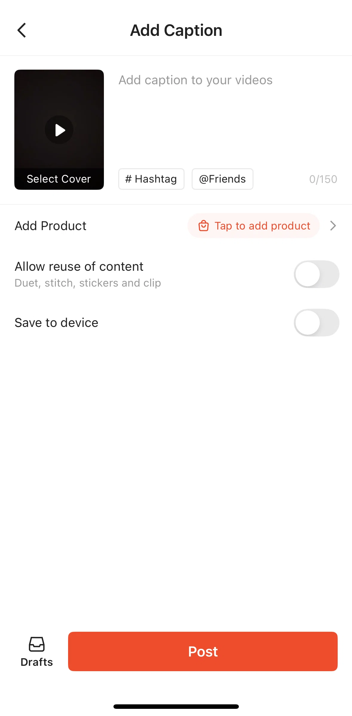 Shopee Screen screen in the Changing a cover flow