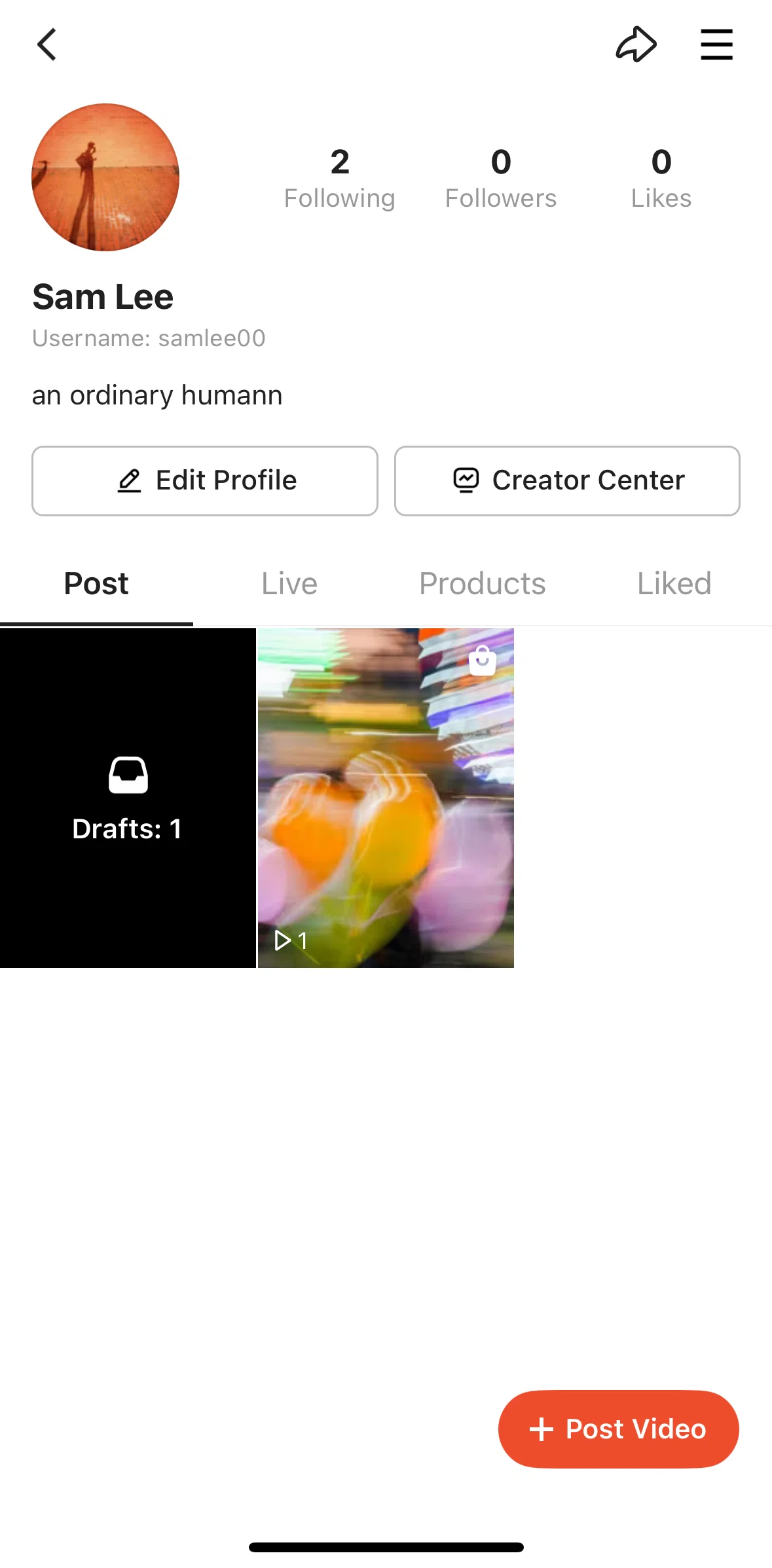 Shopee Screen screen in the Drafts flow