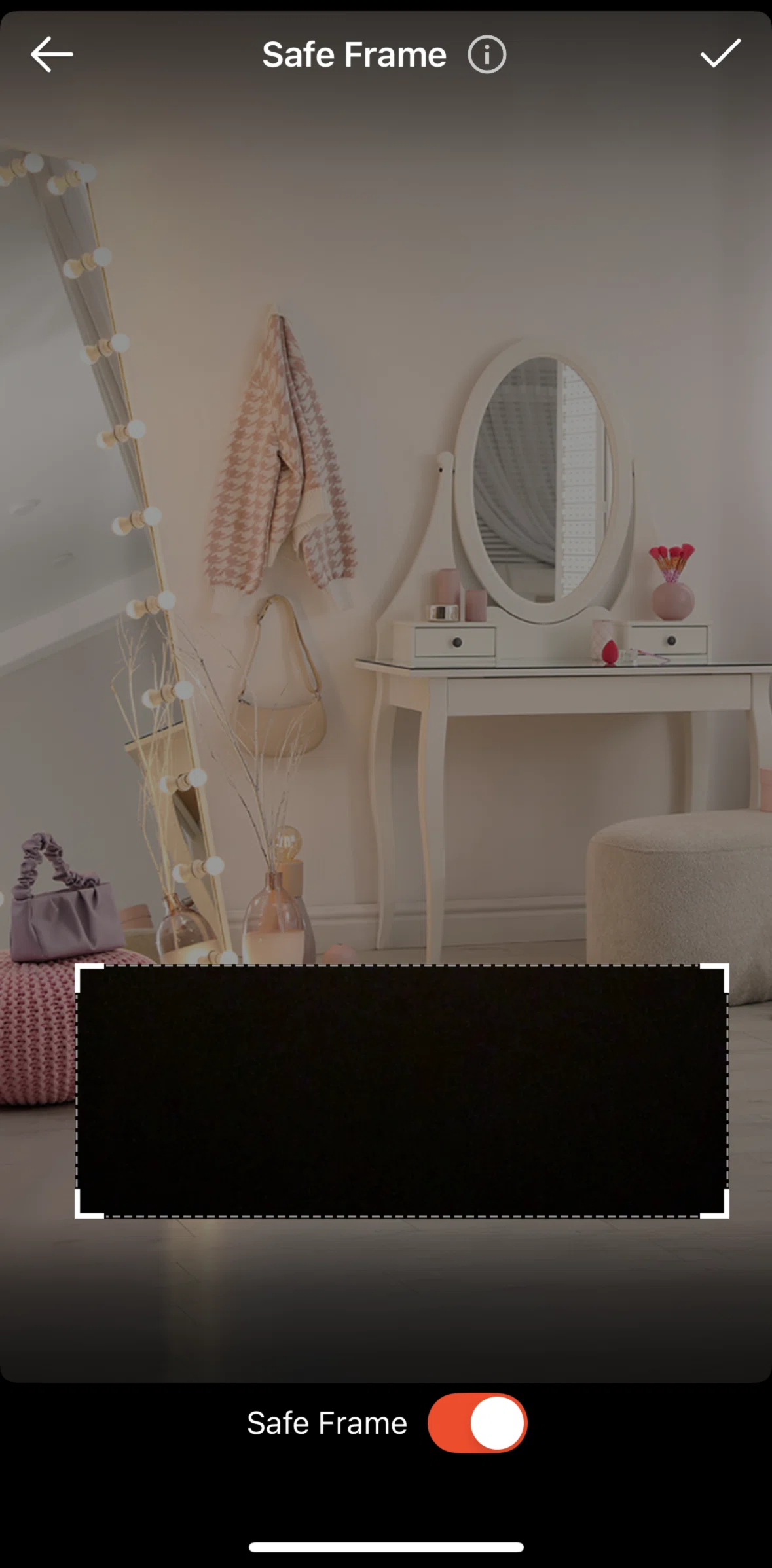 Shopee Screen screen in the Turning off a safe frame flow