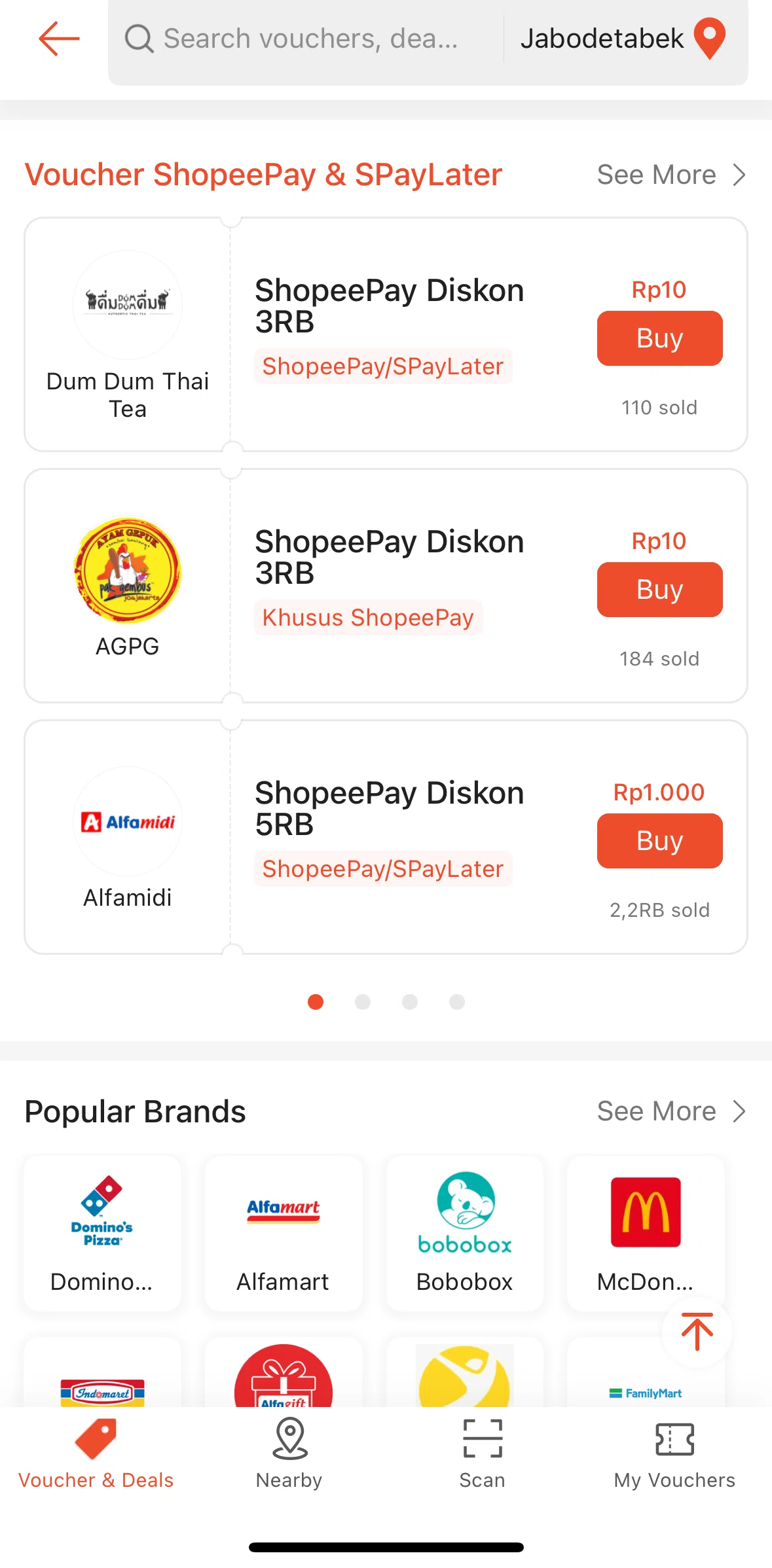 Shopee Screen screen in the Voucher detail flow