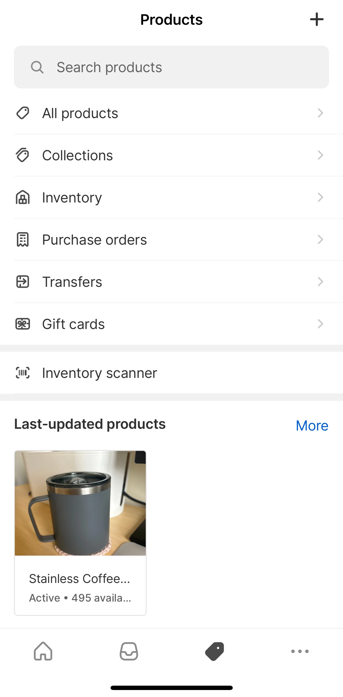 Shopify Screen screen in the Creating a collection flow