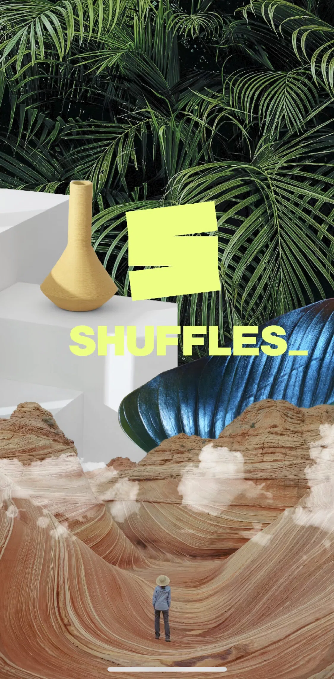 Shuffles by Pinterest Screen screen in the Onboarding flow