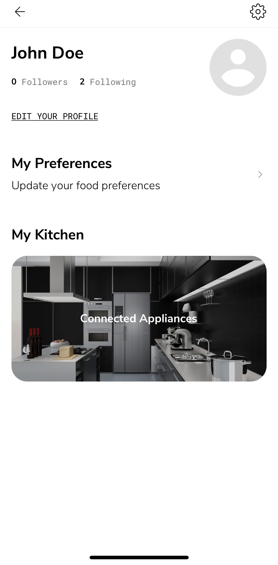SideChef Screen screen in the Adding new connected appliance flow