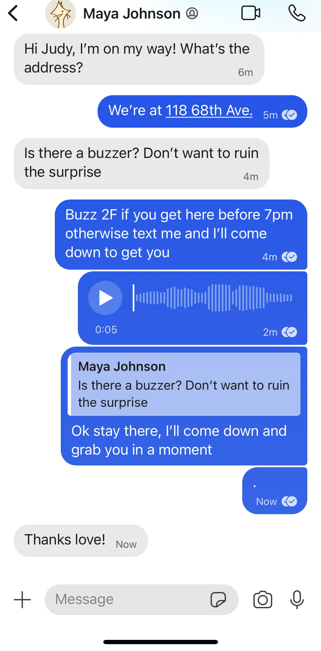 Signal Screen screen in the Reacting to a message flow