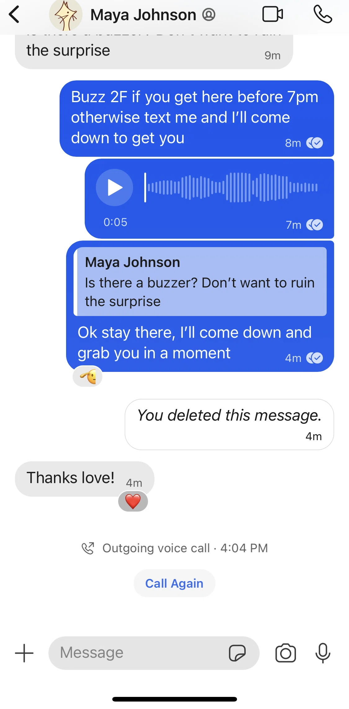 Signal Screen screen in the Video-calling a user flow
