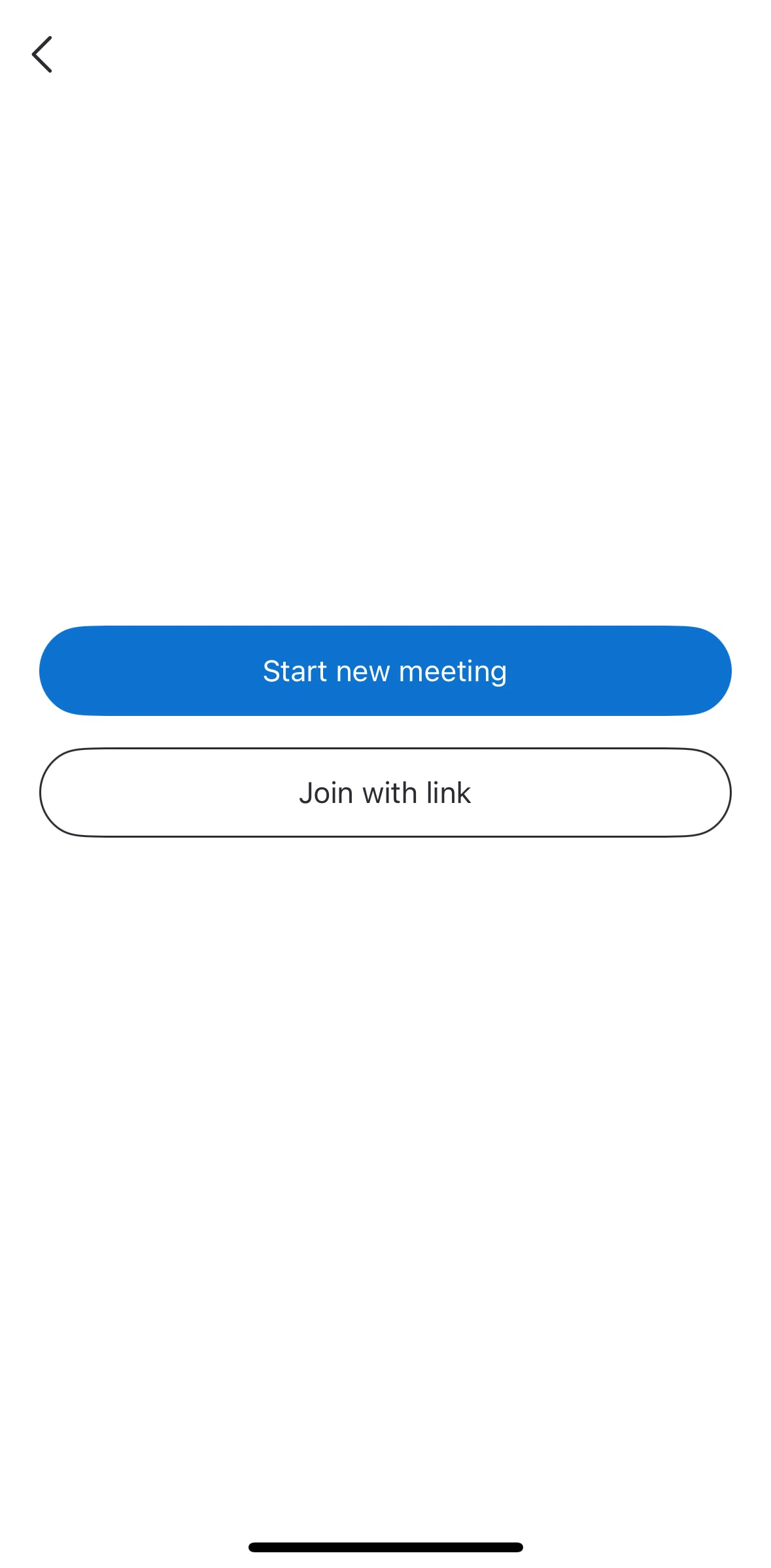 Skype Screen screen in the Join a meeting link flow