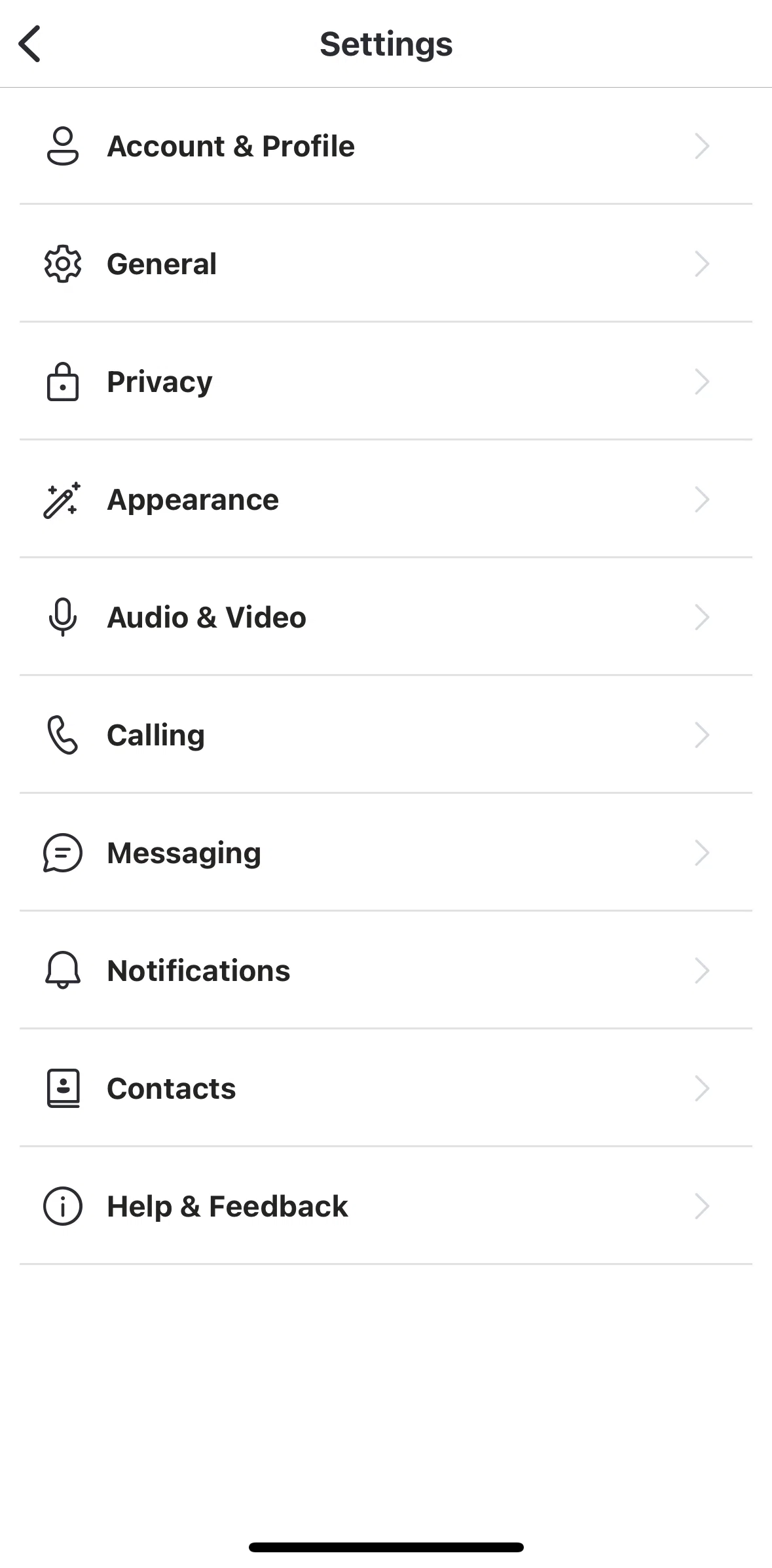 Skype Screen screen in the Switching to dark mode flow