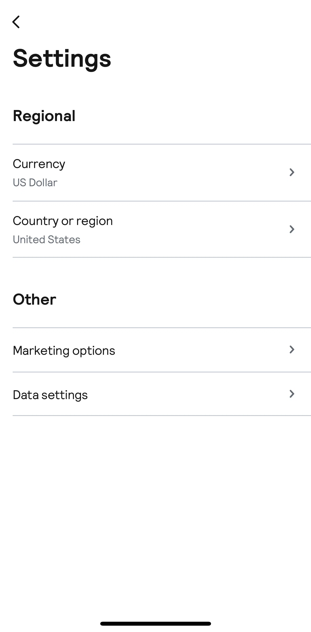 Skyscanner Screen screen in the Enabling push notifications flow