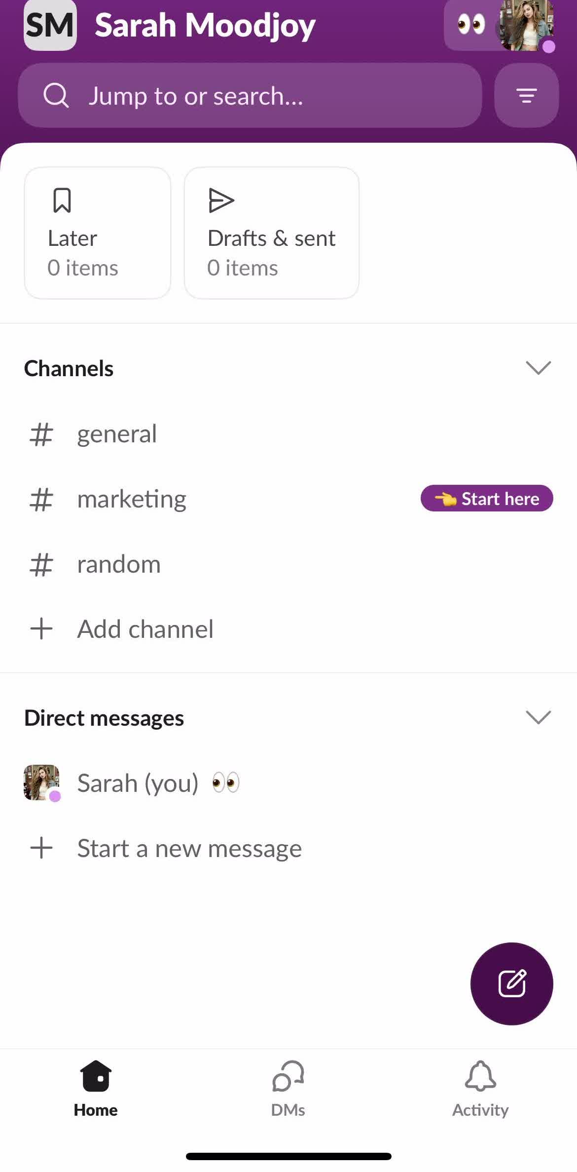 Slack App Settings preview