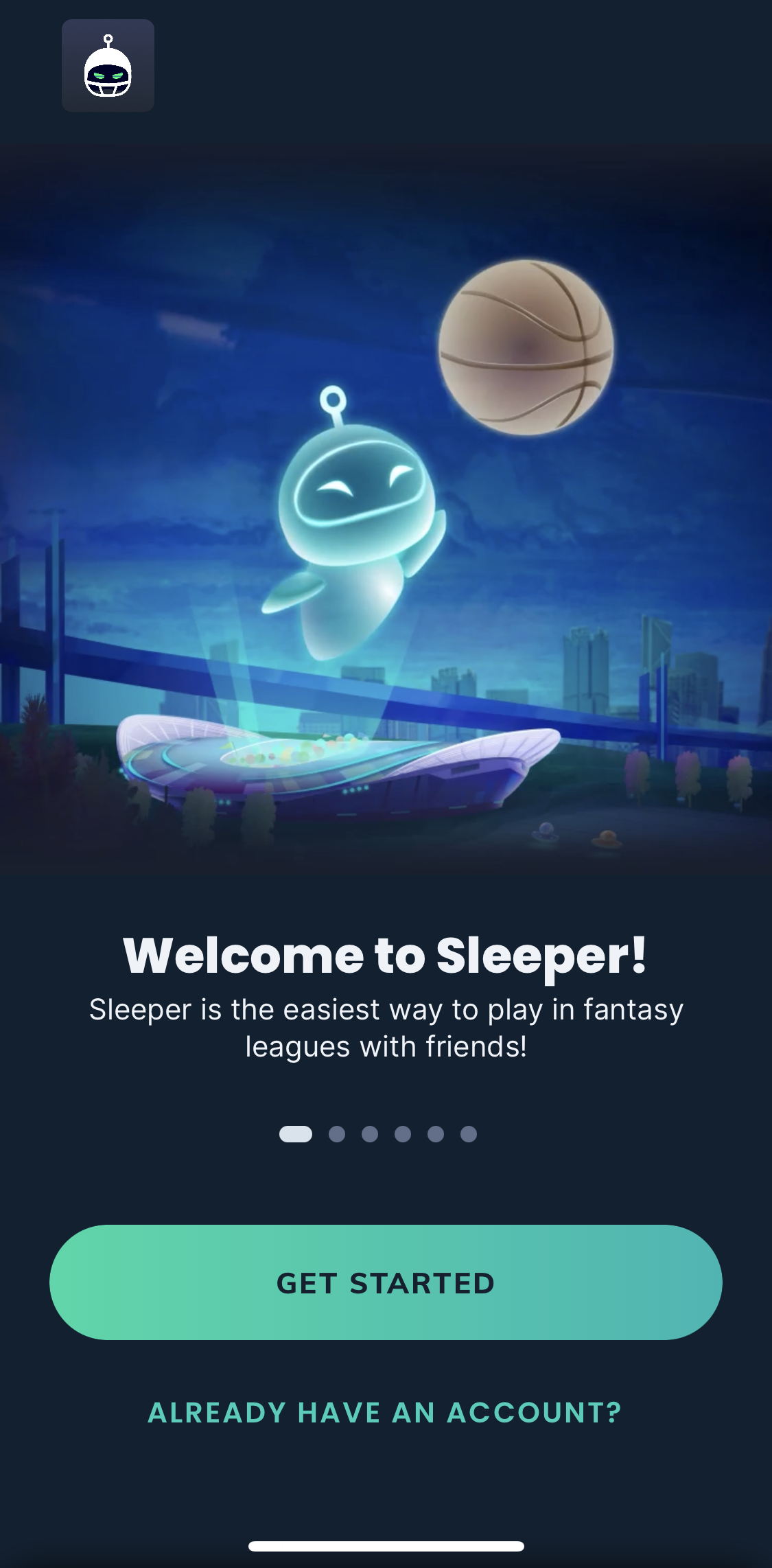 Sleeper Welcome slides screen in the General Browsing flow