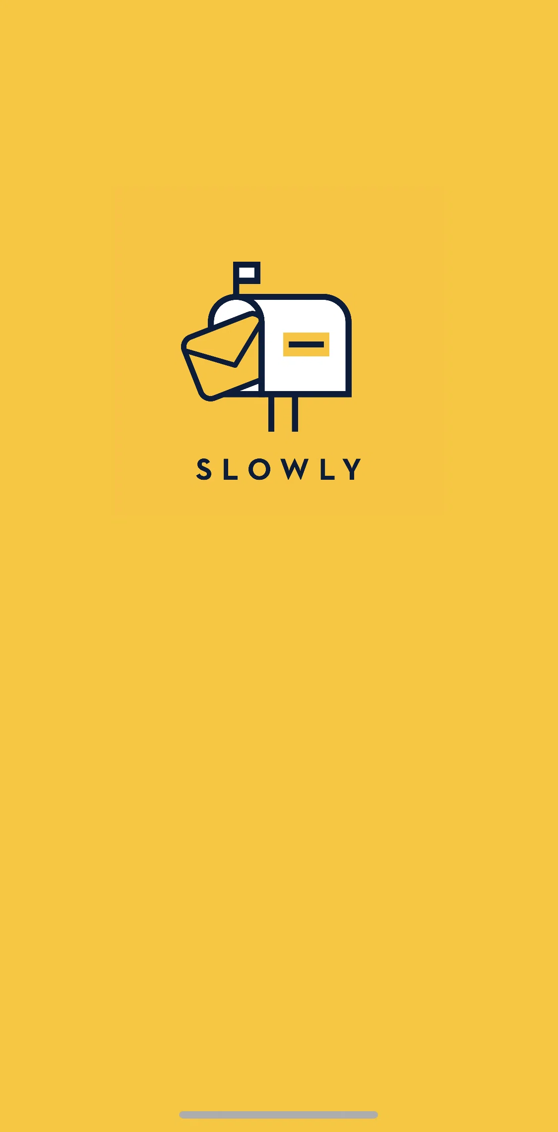 Slowly Screen screen in the Logging in flow