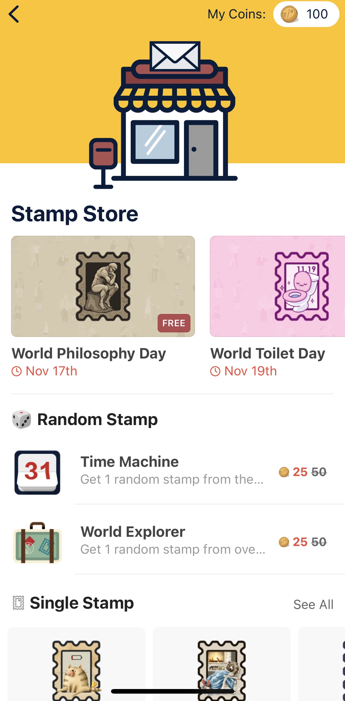 Slowly Screen screen in the Purchase coin flow