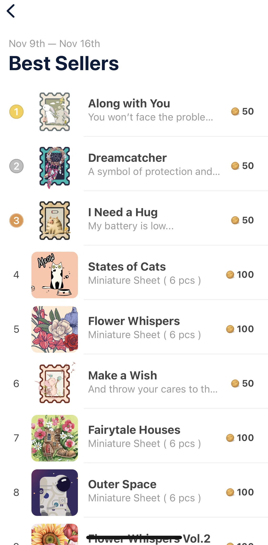 Slowly Screen screen in the Purchasing a stamp flow