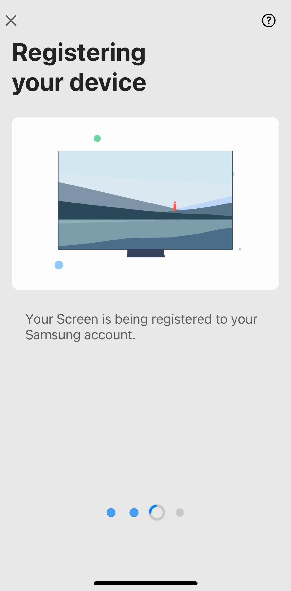 SmartThings Screen screen in the Moving a device flow
