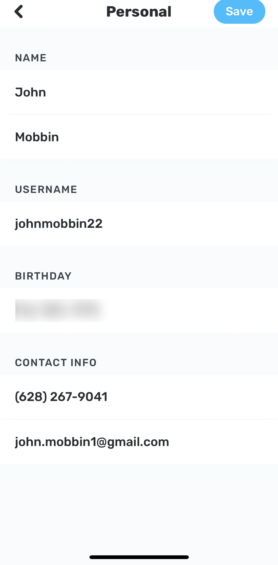 Snackpass Screen screen in the Adding a birthday flow