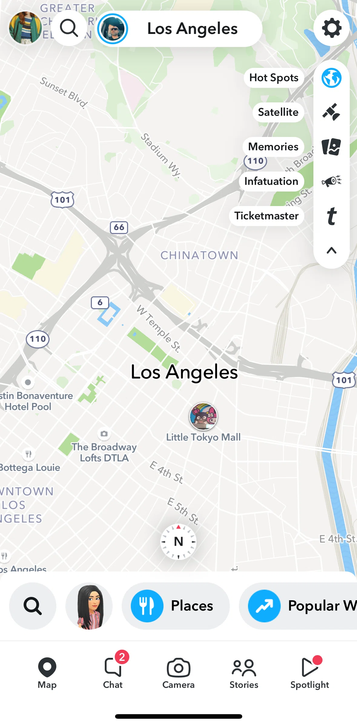 Snapchat Screen screen in the Browse events flow