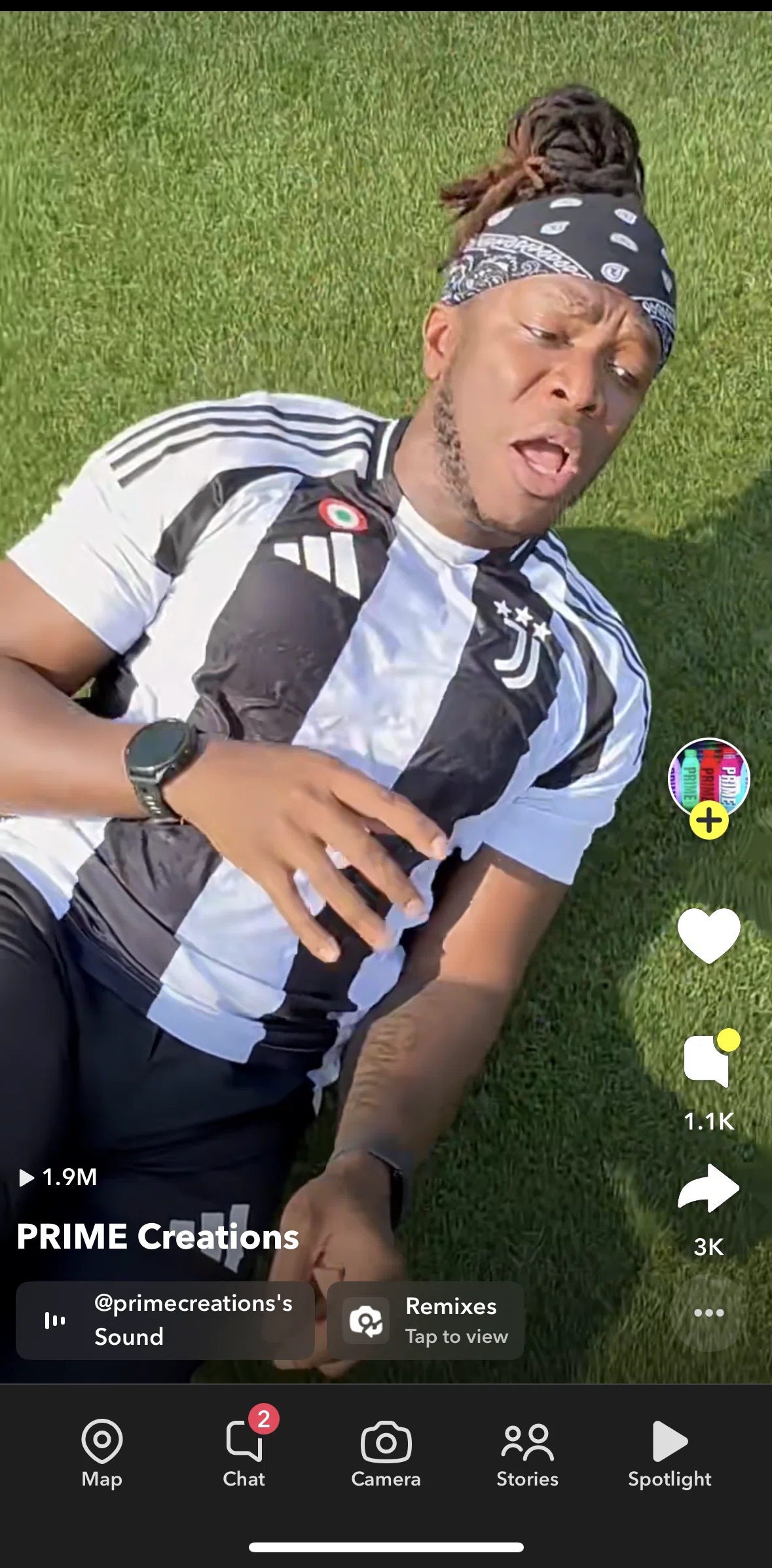 Snapchat Screen screen in the Remix a snap flow