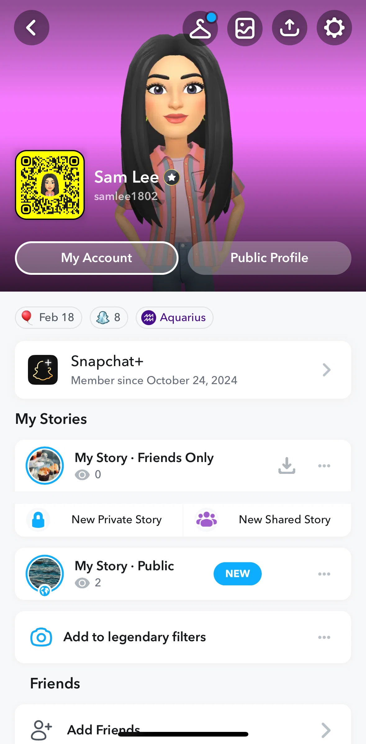 Snapchat Screen screen in the Snapscore flow