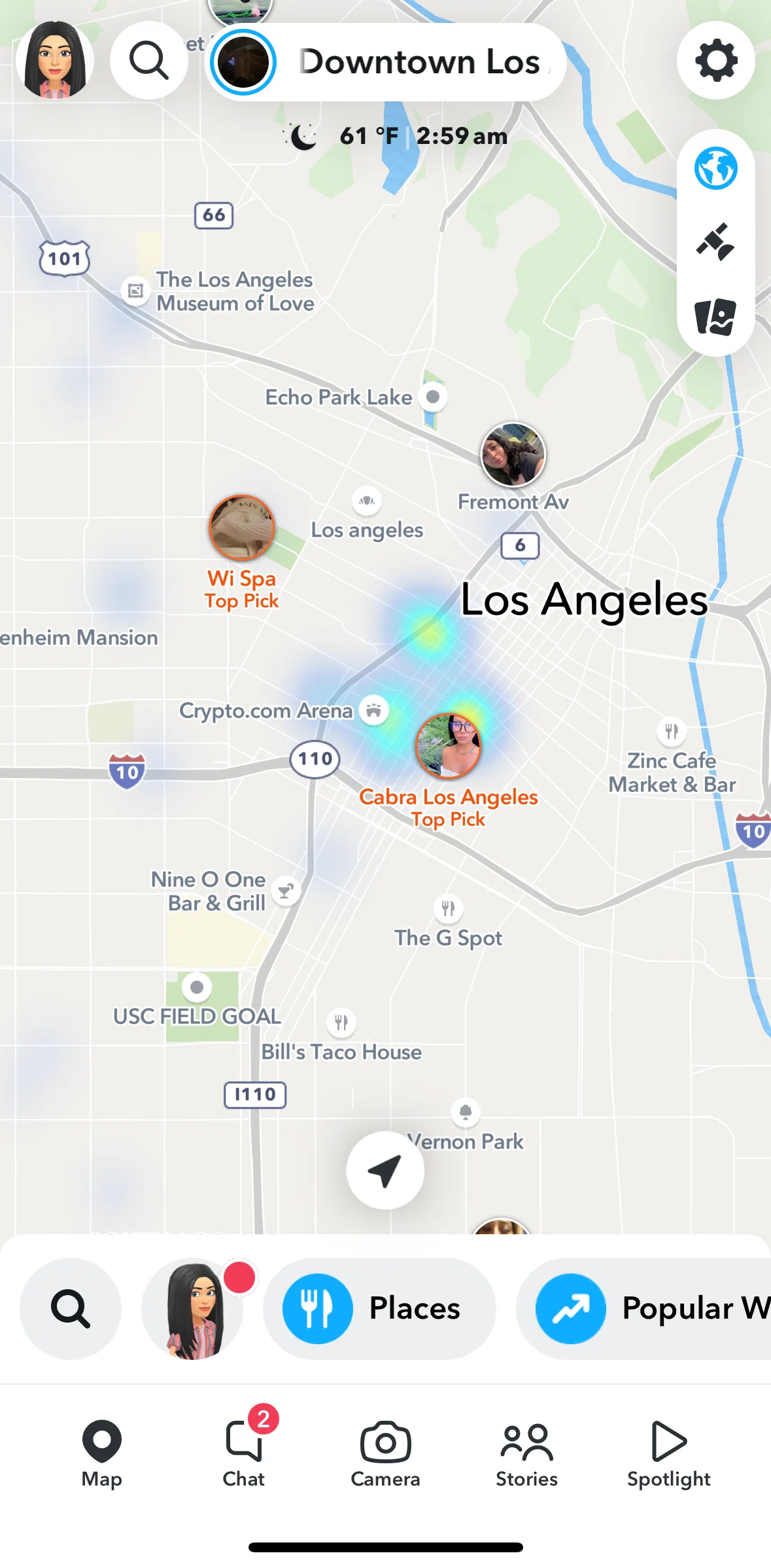 Snapchat Screen screen in the Turning off hot spots flow