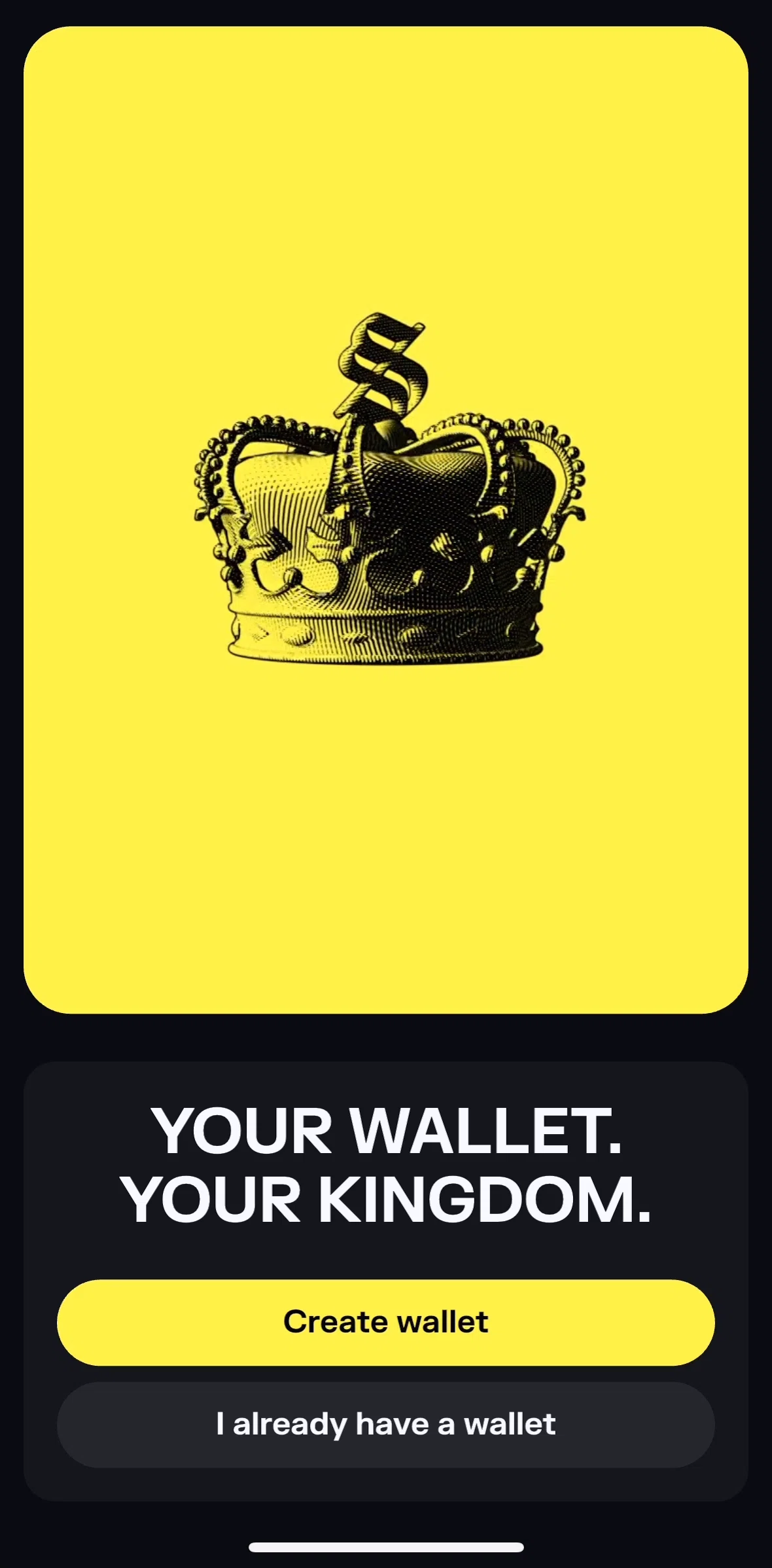 Solflare Screen screen in the Adding an existing wallet flow