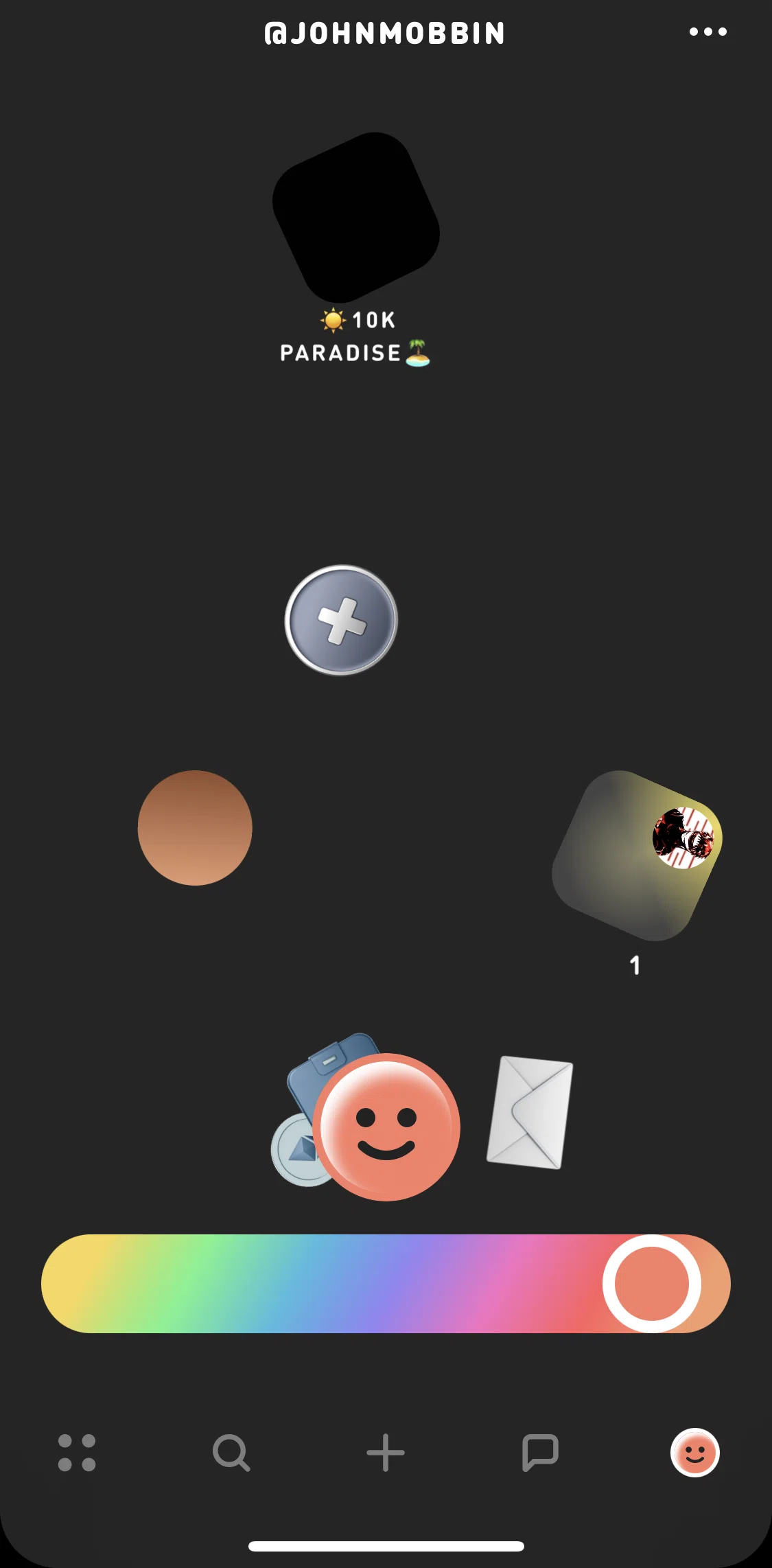 Sonar Screen screen in the Adding an avatar flow
