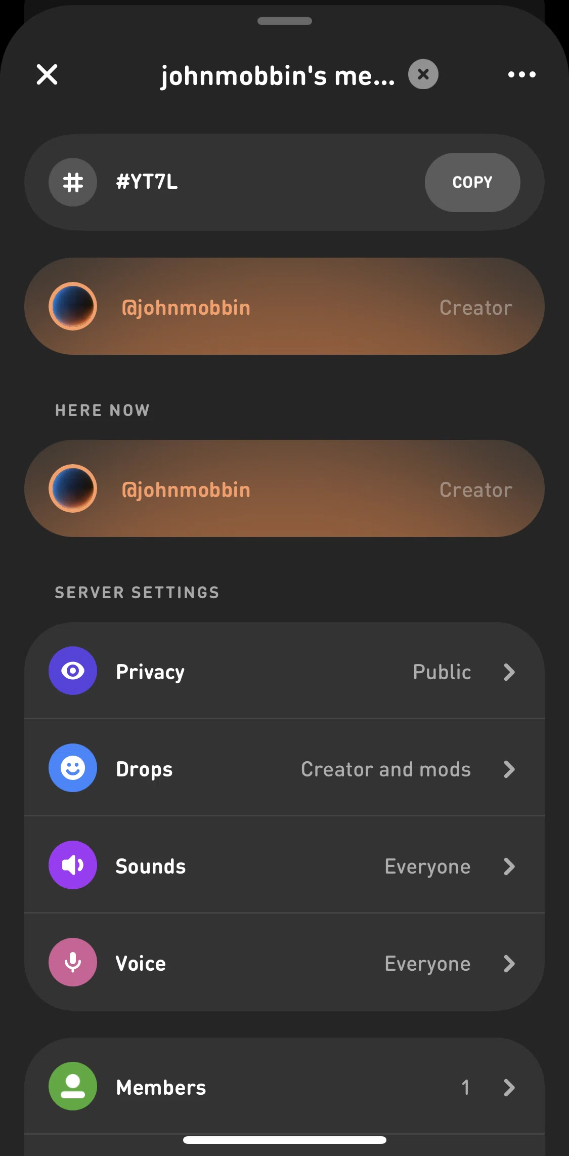 Sonar Screen screen in the Adjusting drops settings flow