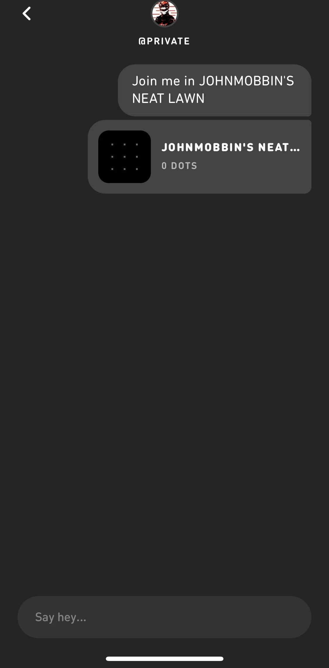 Sonar Screen screen in the User profile (@Private) flow
