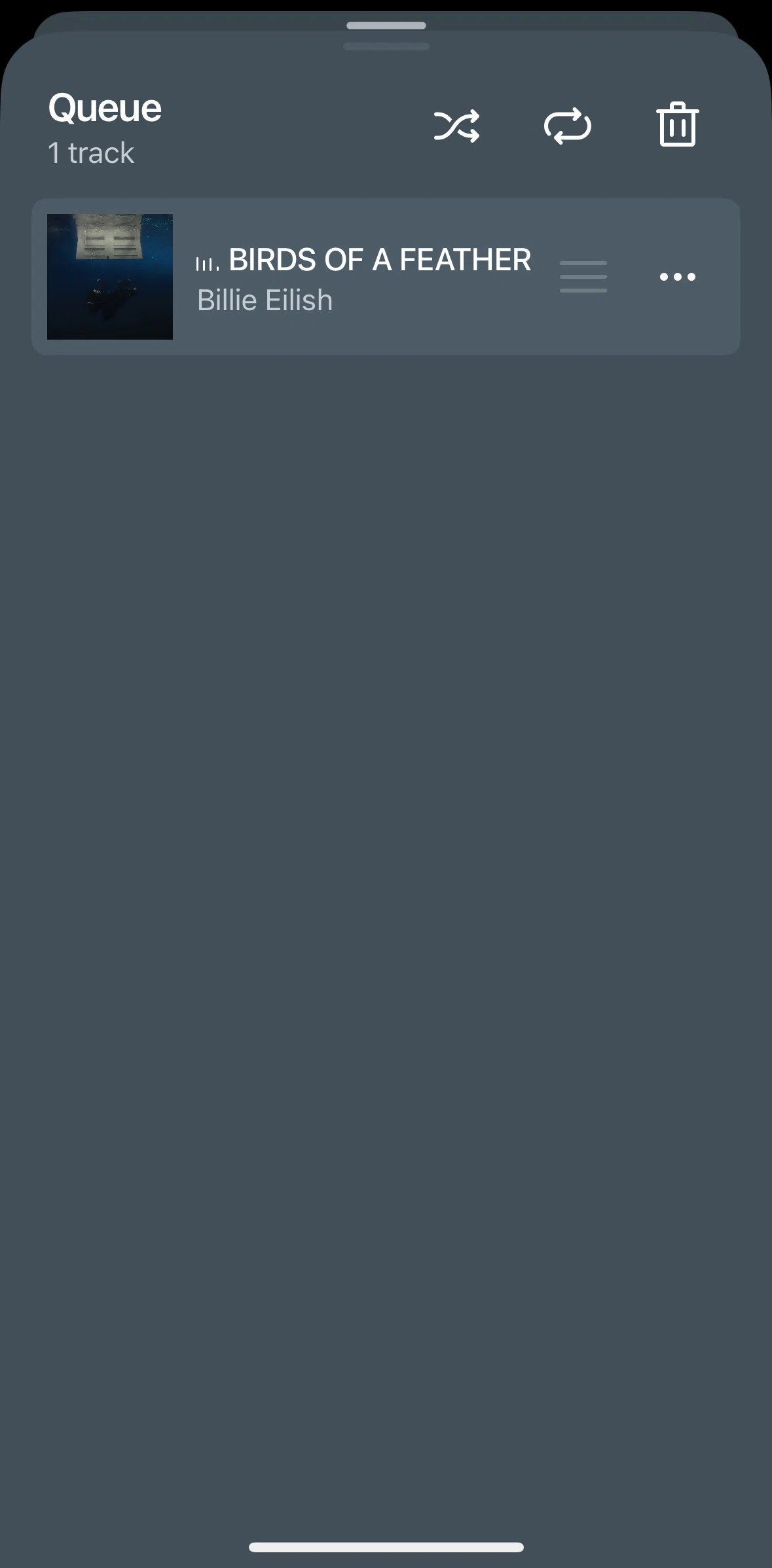 Sonos Screen screen in the Turning on song loop flow