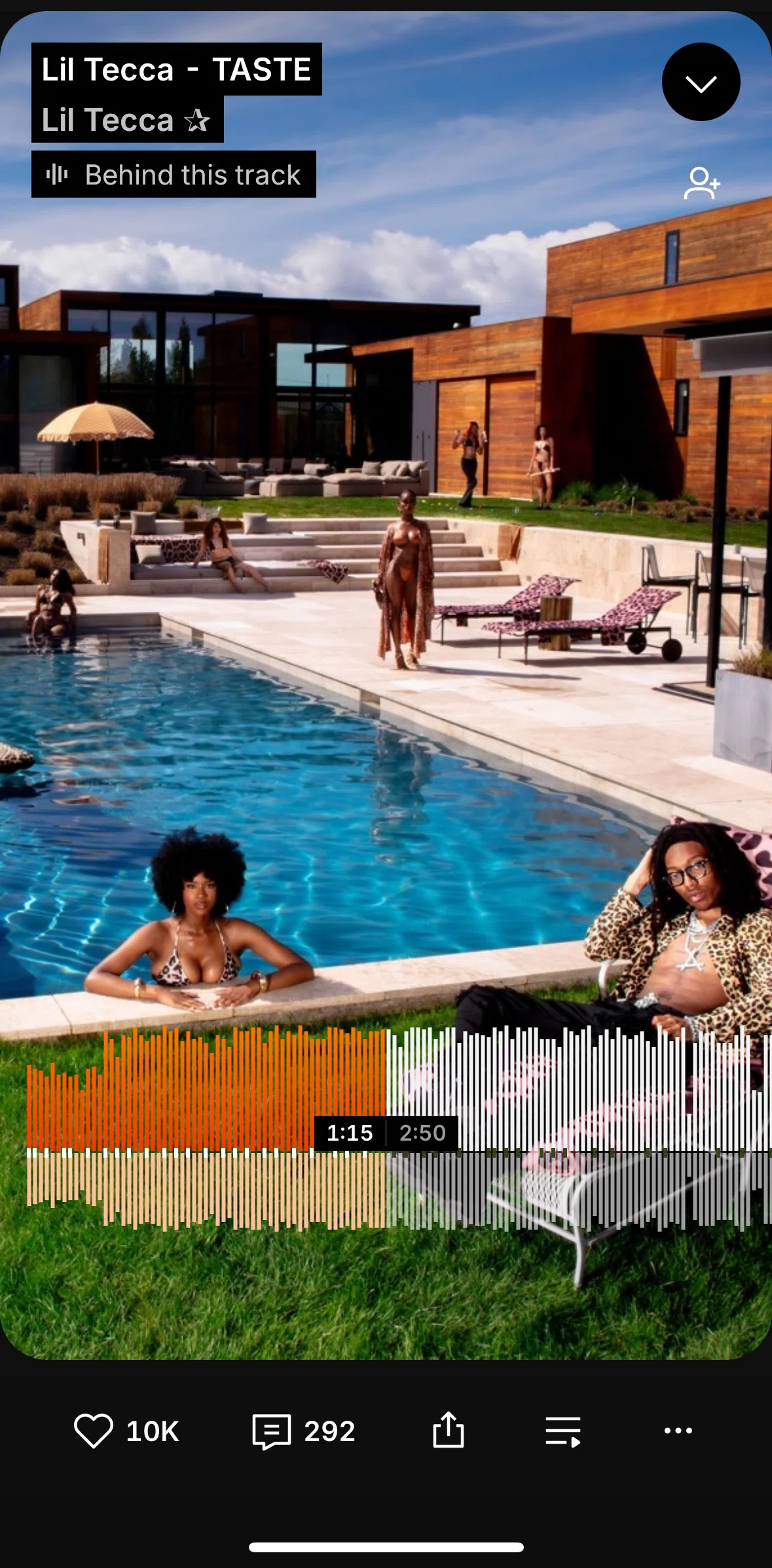 Soundcloud Screen screen in the Liking a song flow