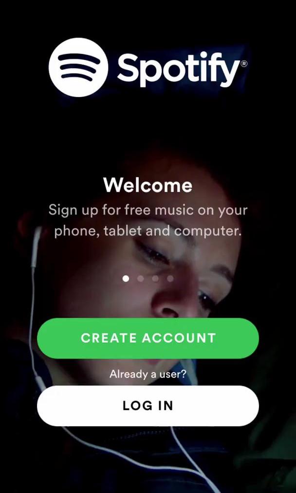 Spotify Screen screen in the Password Reset flow