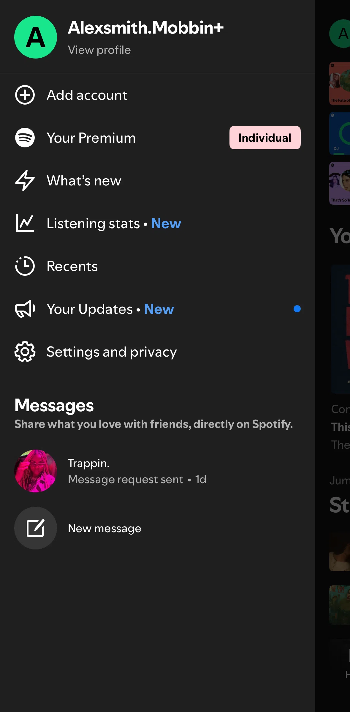 Spotify Screen screen in the Premium flow