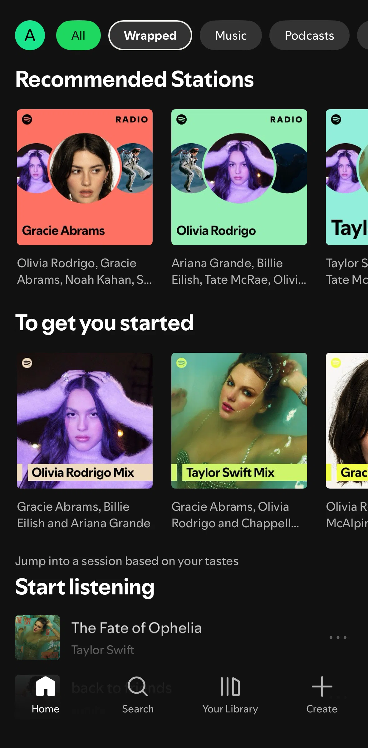 Spotify Screen screen in the Profile flow