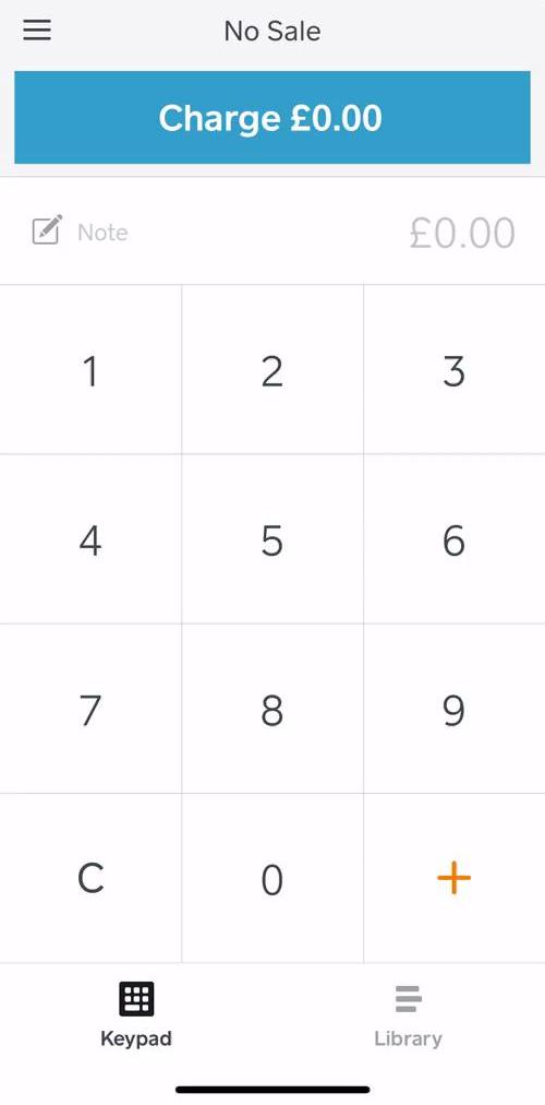 Square Checkout screen in the Inviting People flow