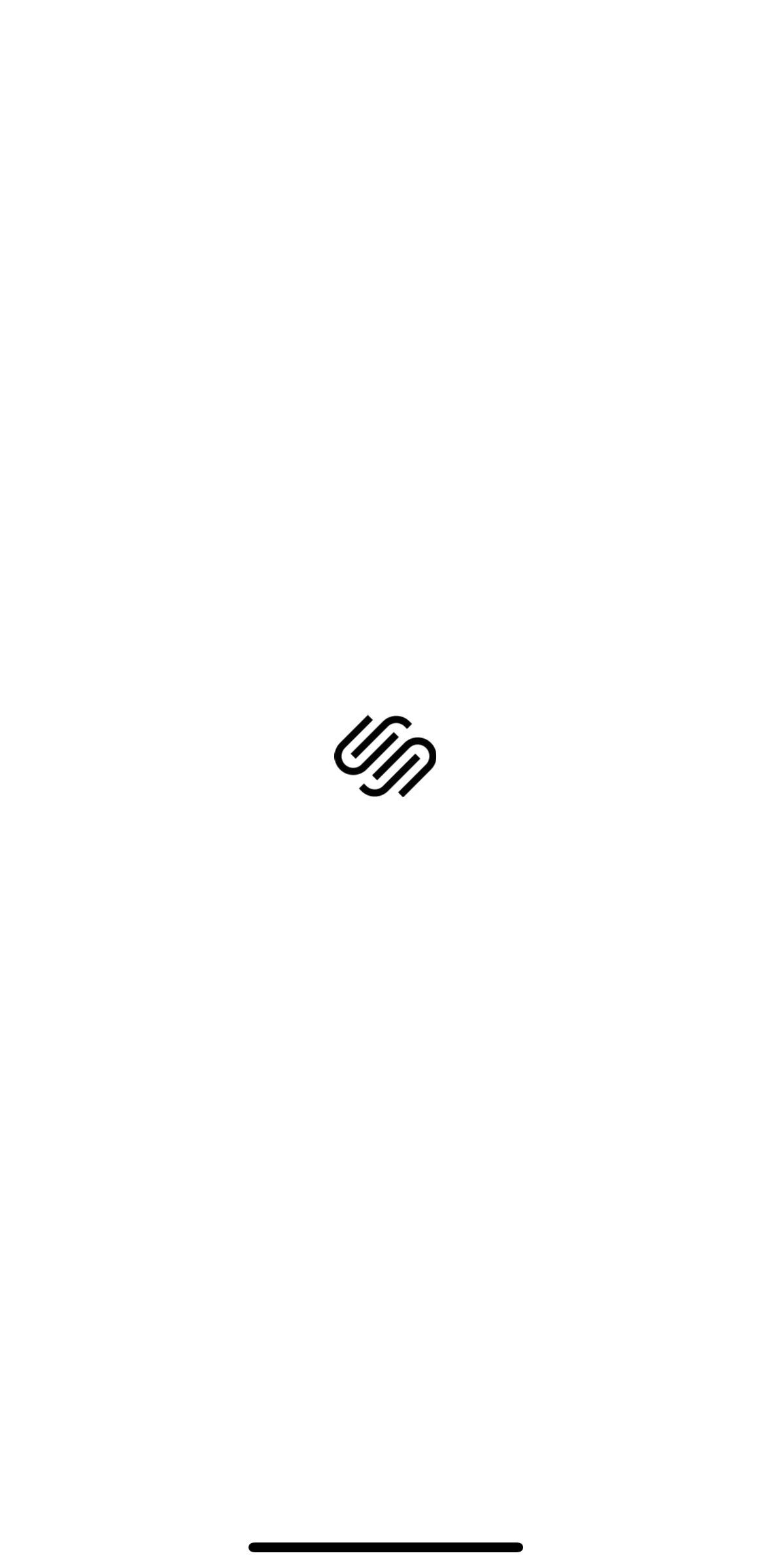 Squarespace Screen screen in the Onboarding flow