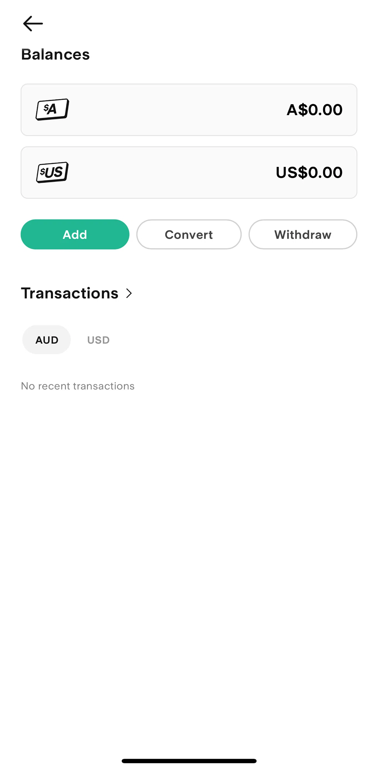 Stake Screen screen in the Converting funds flow