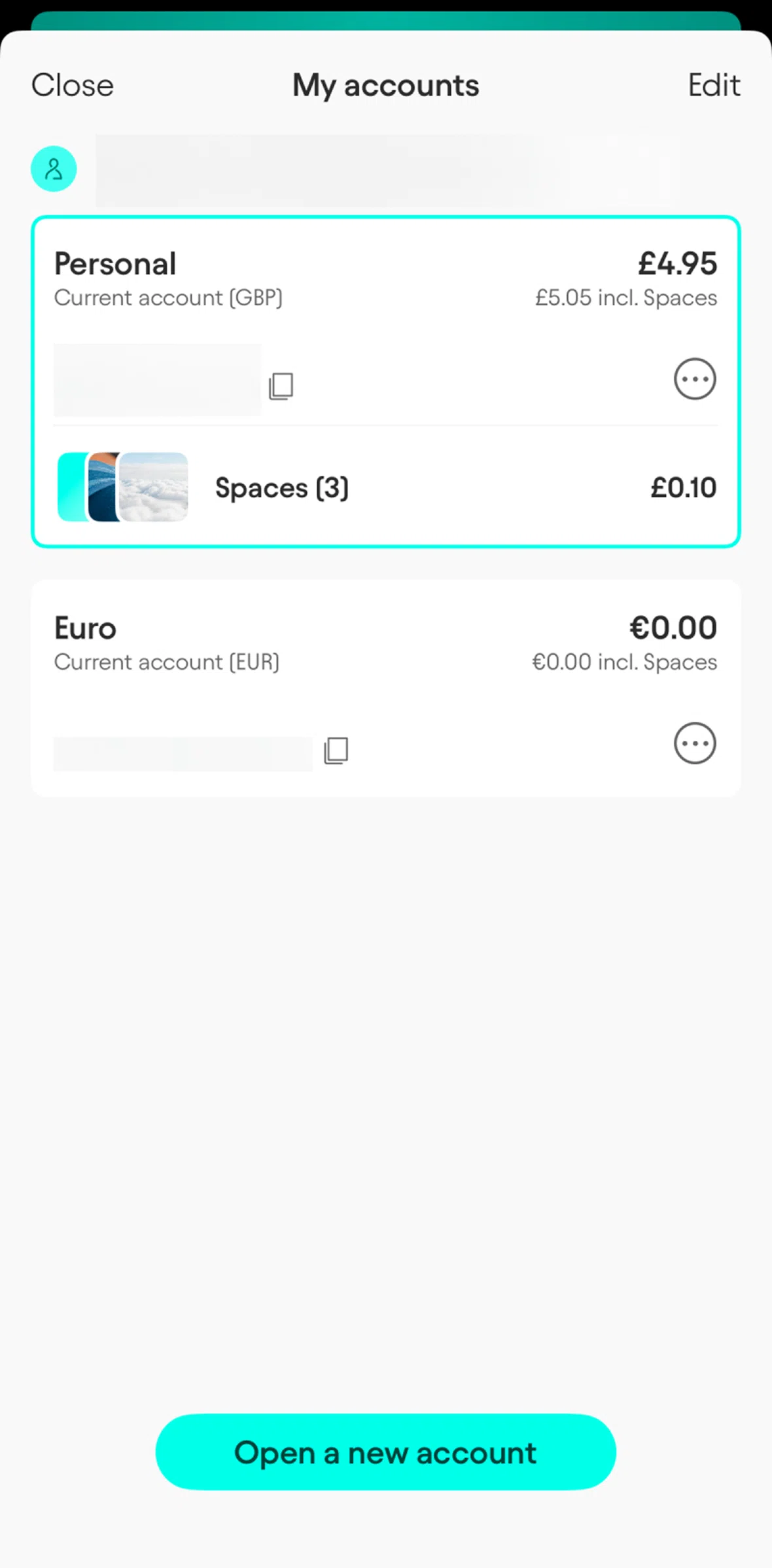 Starling Screen screen in the Closing an account flow