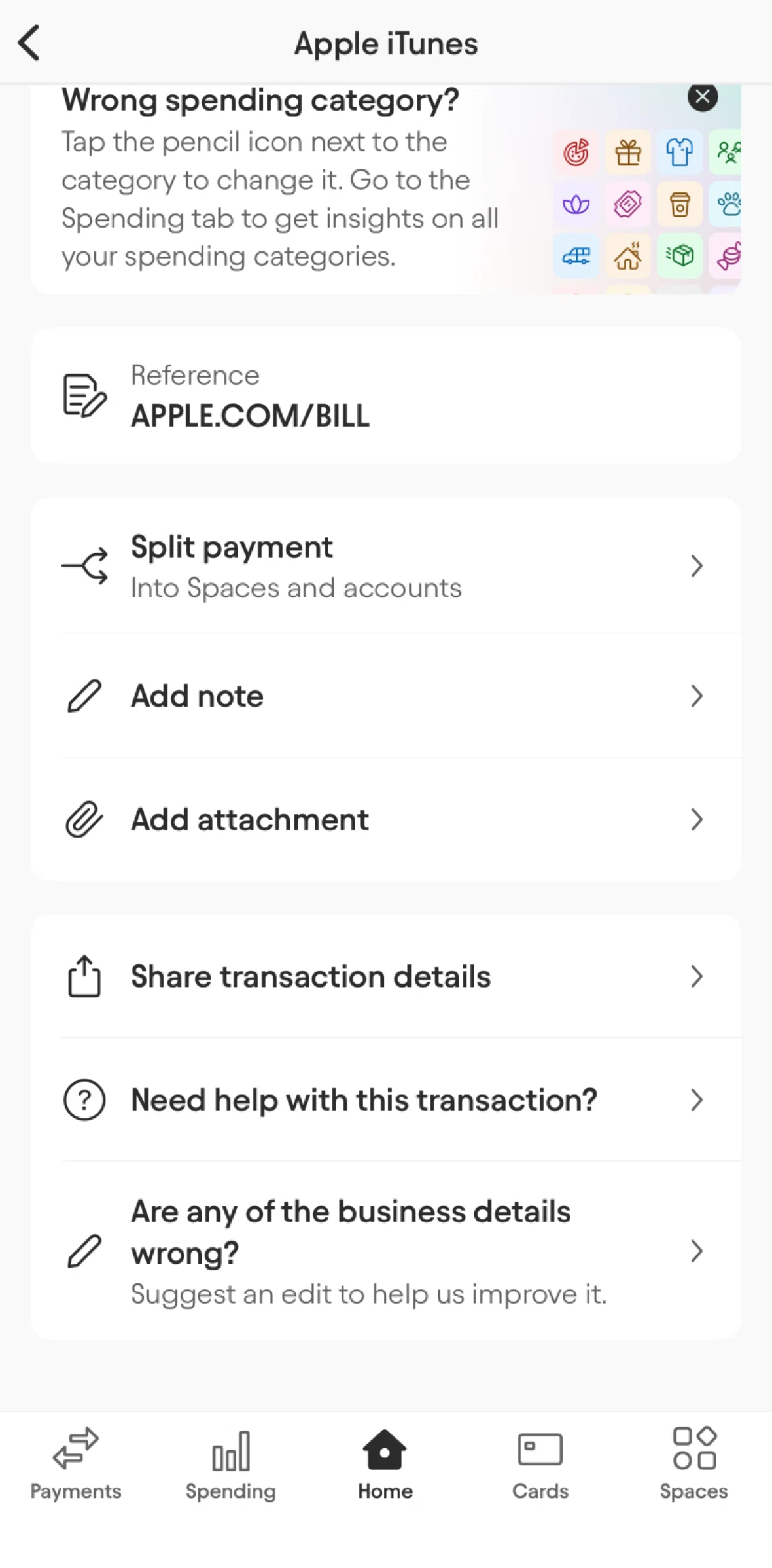 Starling Screen screen in the Get help flow