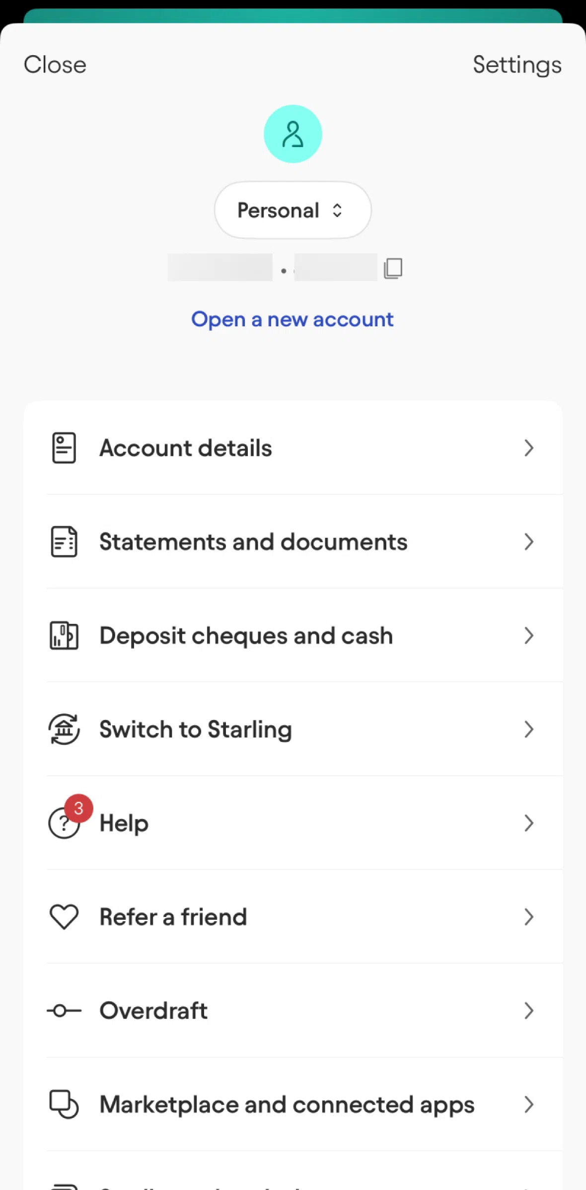 Starling Screen screen in the Marketplace & connected apps flow