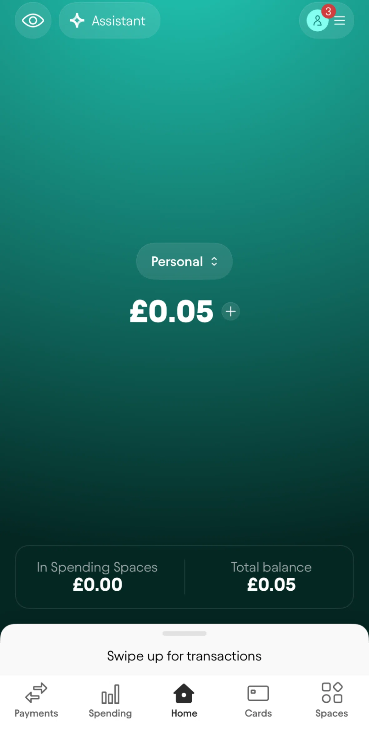 Starling Screen screen in the Payments flow