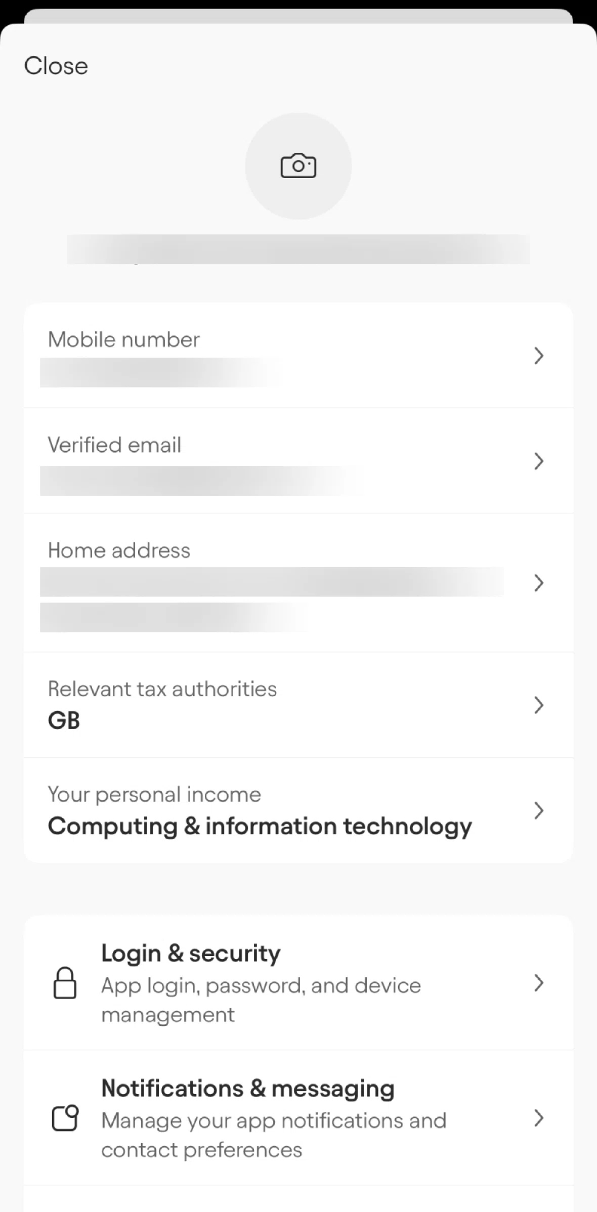 Starling Screen screen in the Turning off Face ID flow